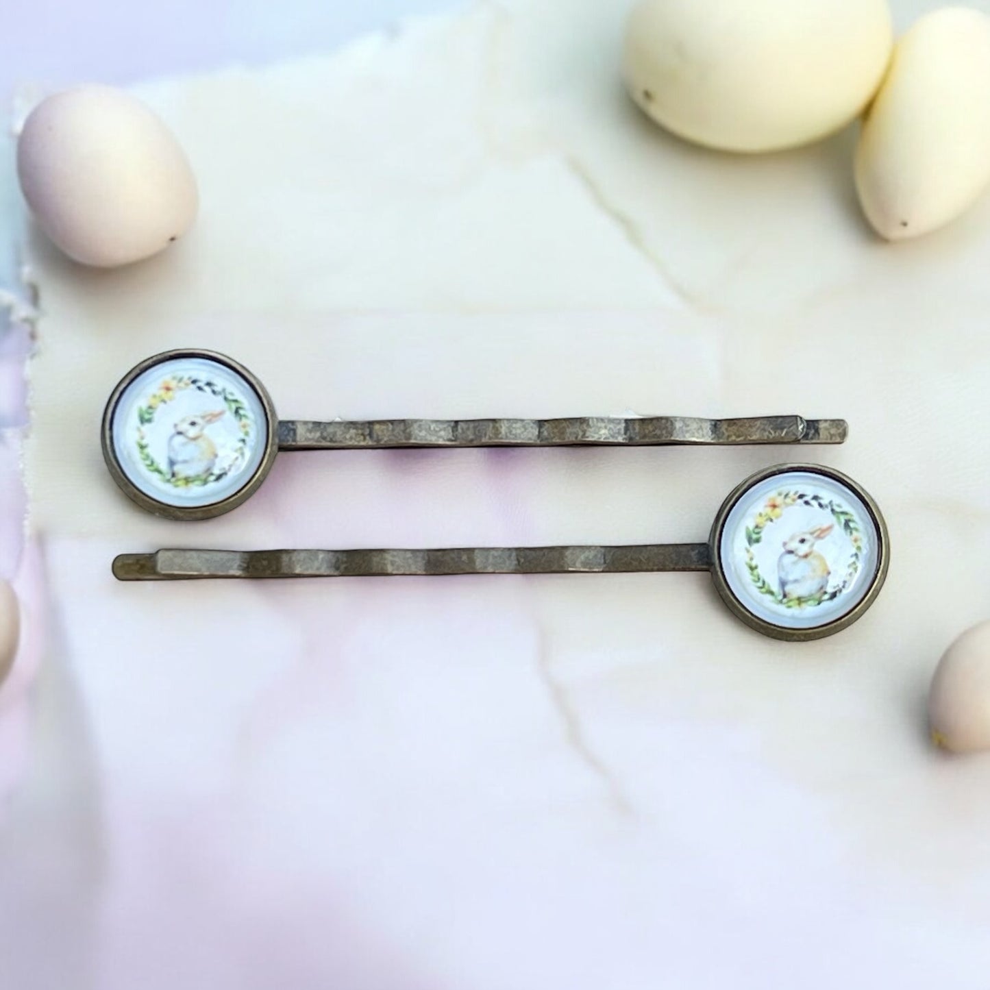 Spring Easter Bunny Hair Pins - Women's Boho Bobby Pins