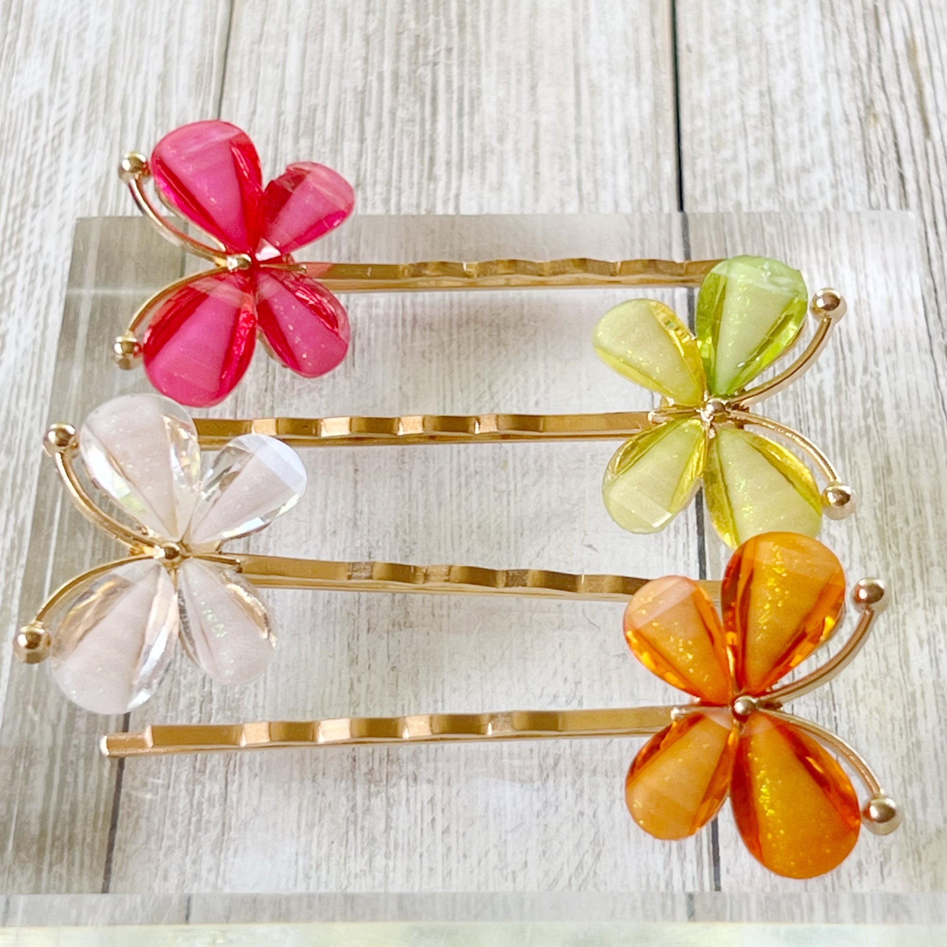 Rhinestone Butterfly Hair Pins for Women Decorative Hair Clips