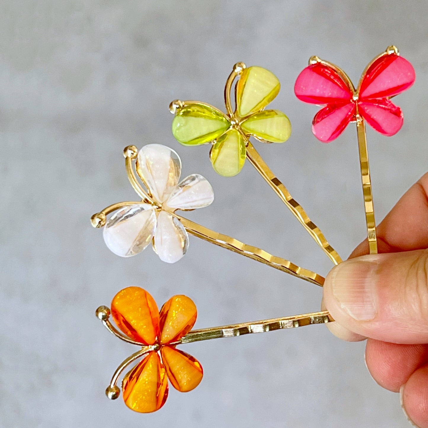 Rhinestone Butterfly Hair Pins for Women Decorative Hair Clips