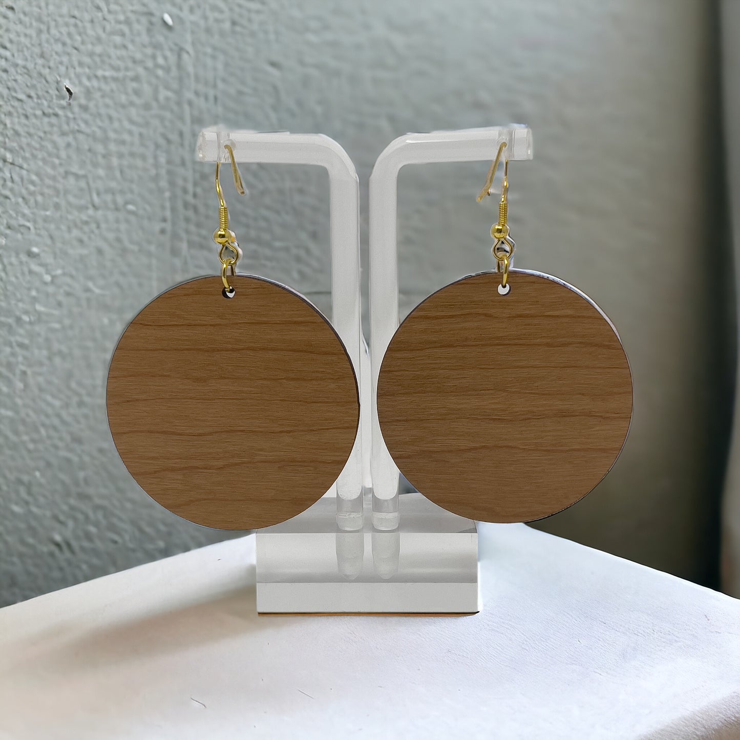 Bookshelf Wood Dangle Earrings - Cute Book Lover Gift | Boho Women's Miniature Bookcase Jewelry