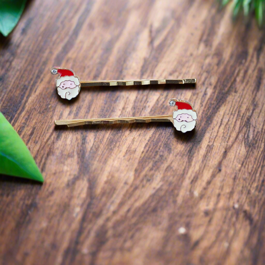 Santa Claus Christmas Hair Pins