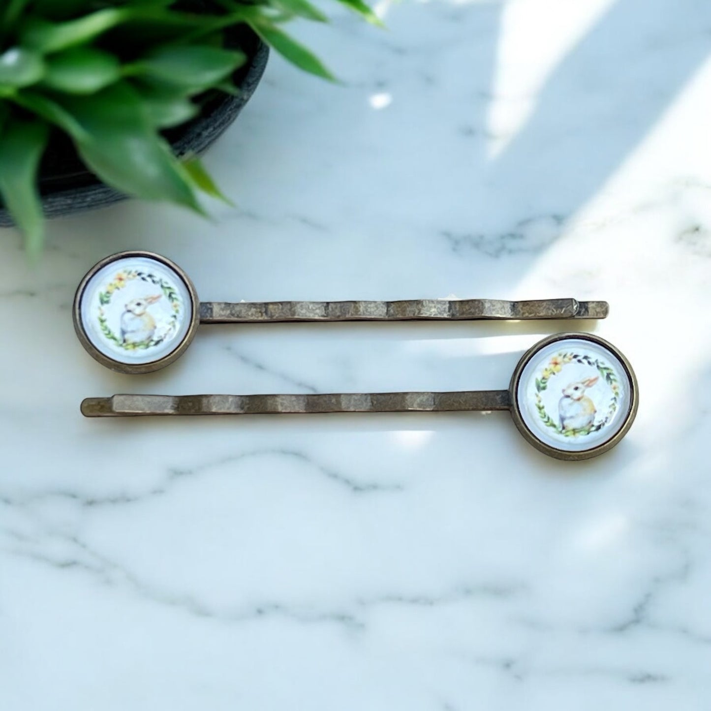 Spring Easter Bunny Hair Pins - Women's Boho Bobby Pins