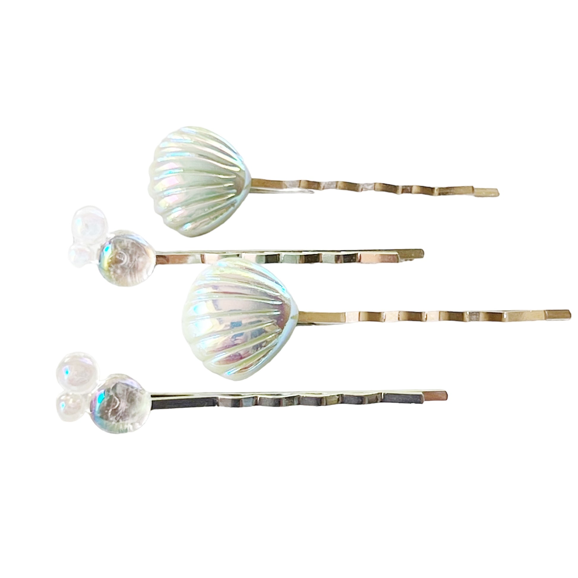 Sea Shells and Bubbles Hair Pins