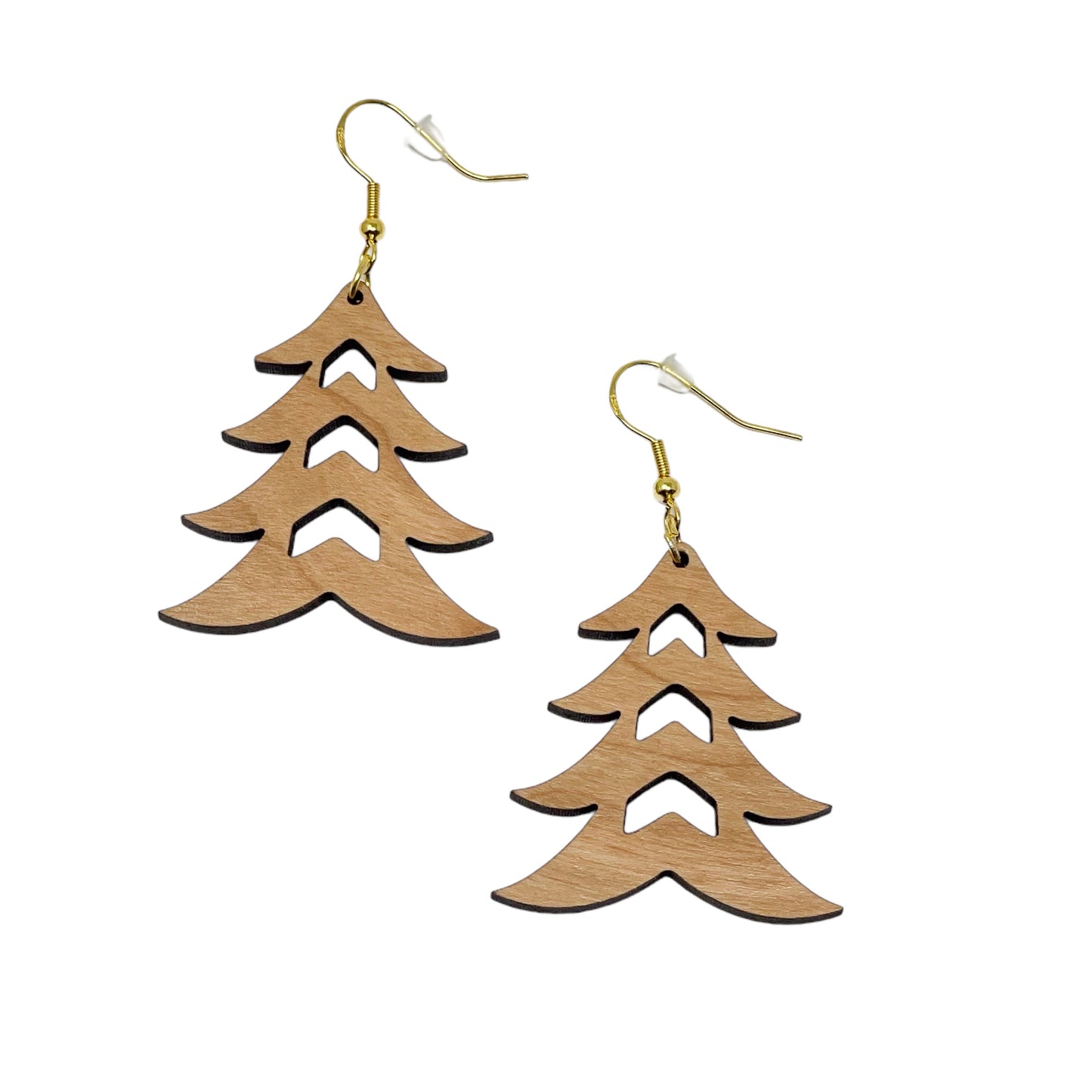 Tree Earrings - Rustic Wood Dangle Earrings with a Whimsical Boho Touch, Cute Winter Holiday Accessories | Nature-Inspired Jewelry