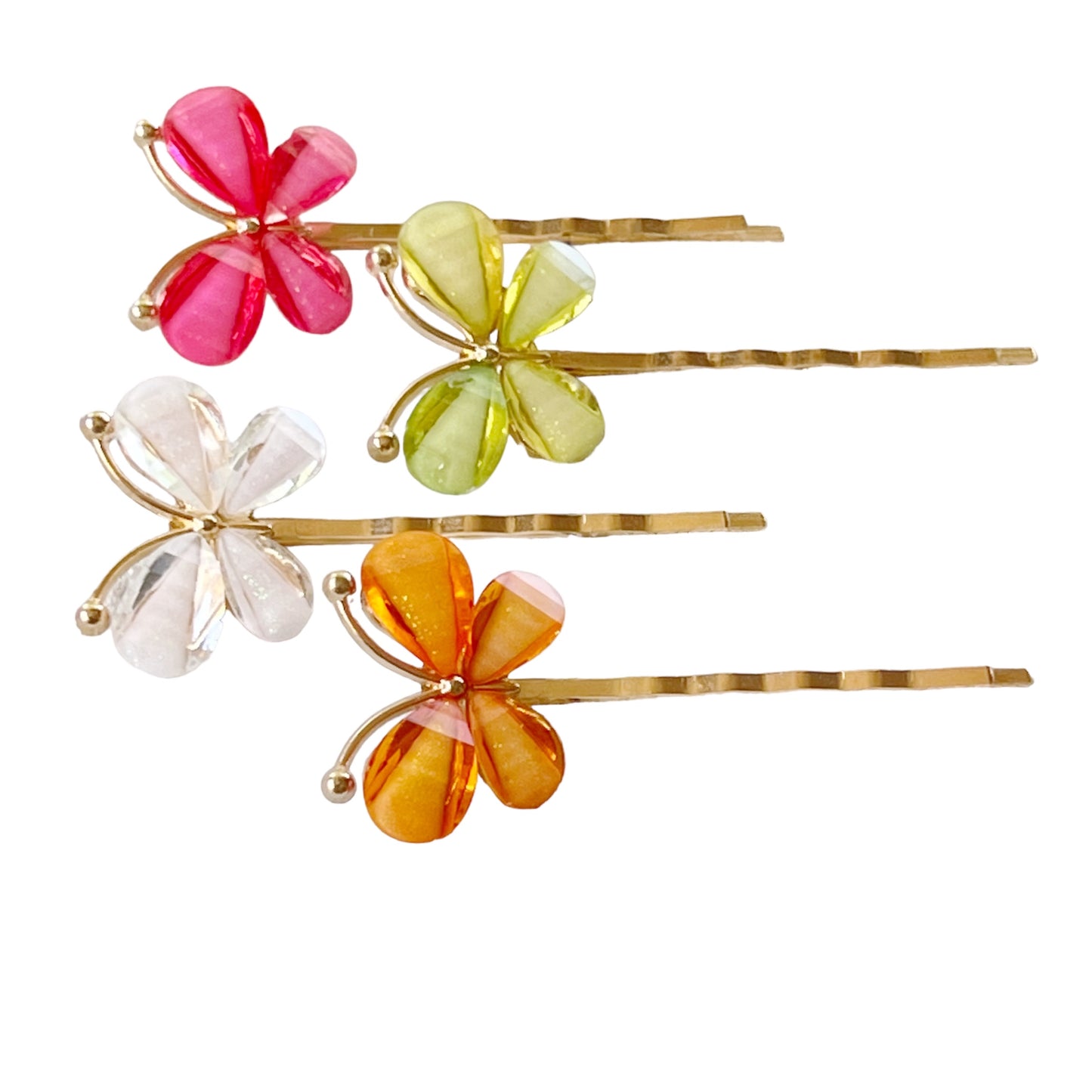 Rhinestone Butterfly Hair Pins for Women Decorative Hair Clips