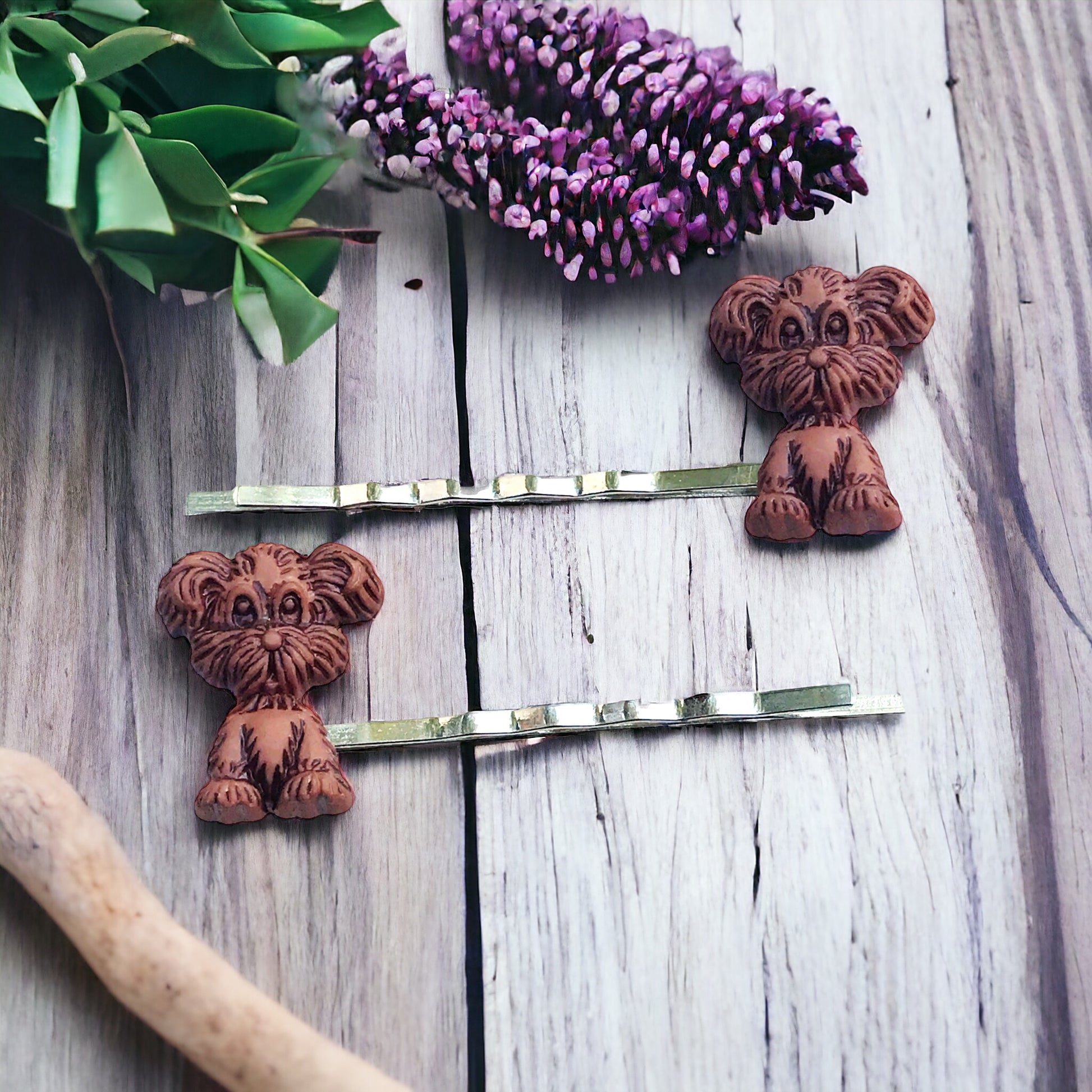 Brown Dog Hair Pins: Charming Accessories for Dog Lovers