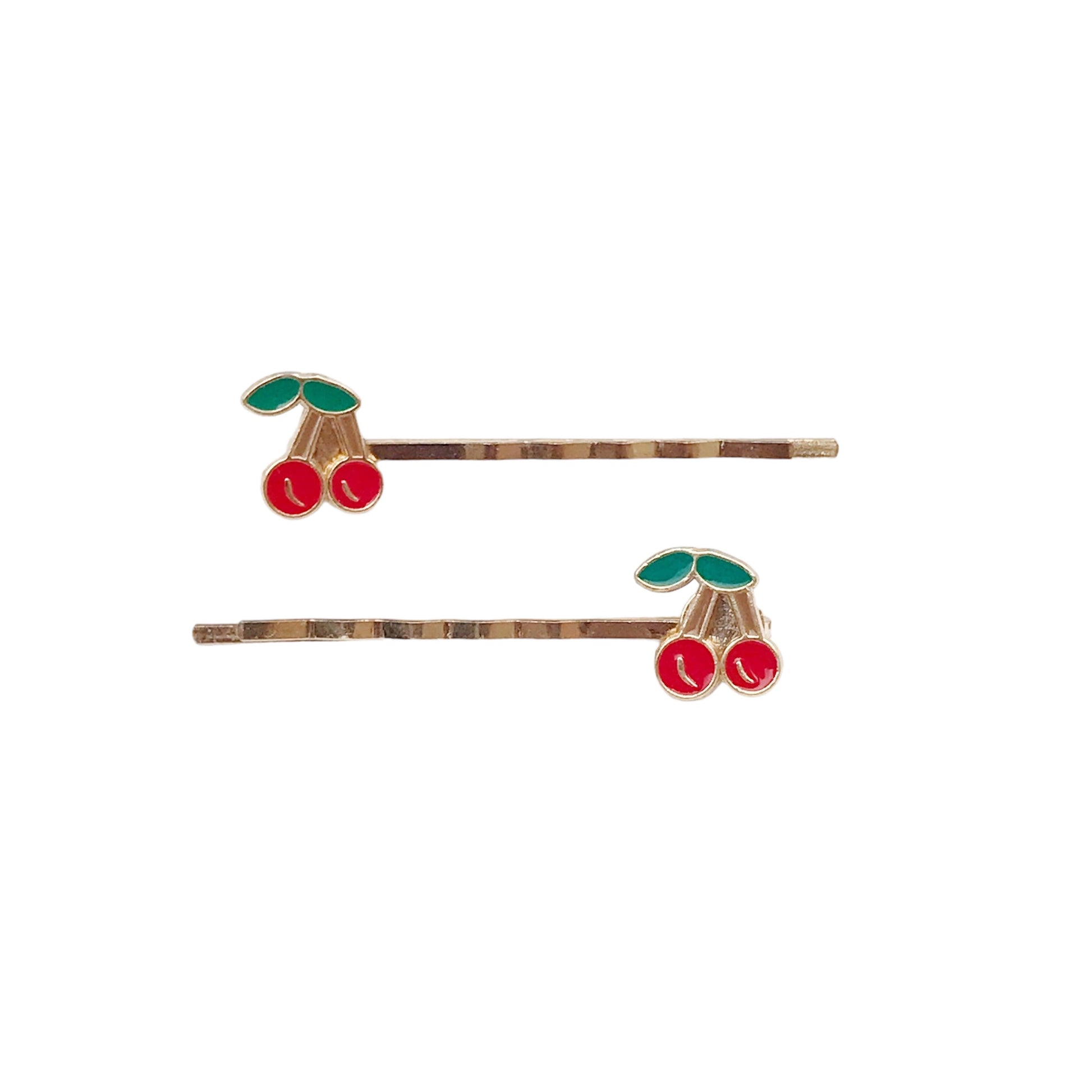 Enamel Cherry Bobby Pins: Sweet Accessories for Fun & Flirty Hairstyles