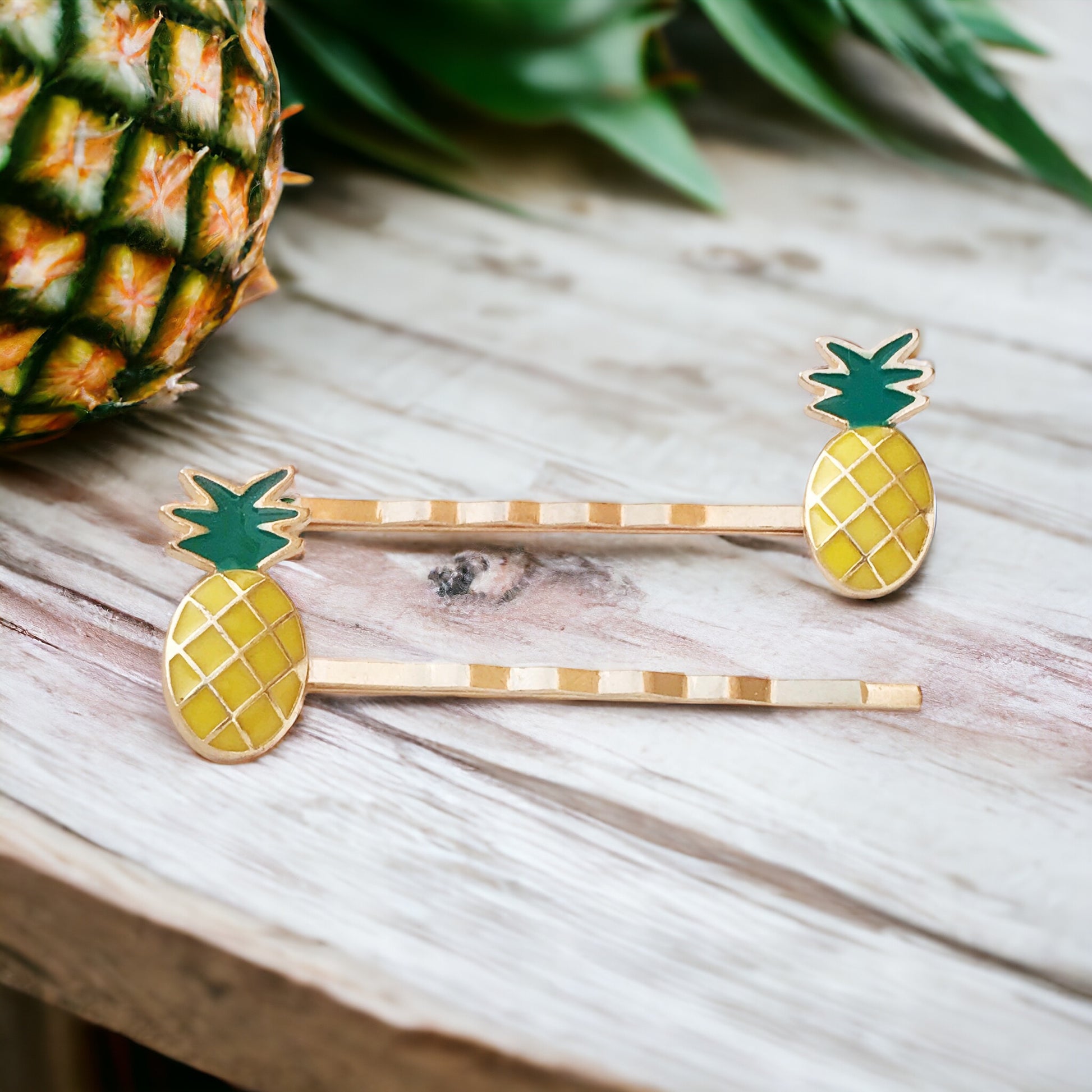 Enamel Pineapple Bobby Pins: Sweet Accessories for Fun & Flirty Hairstyles