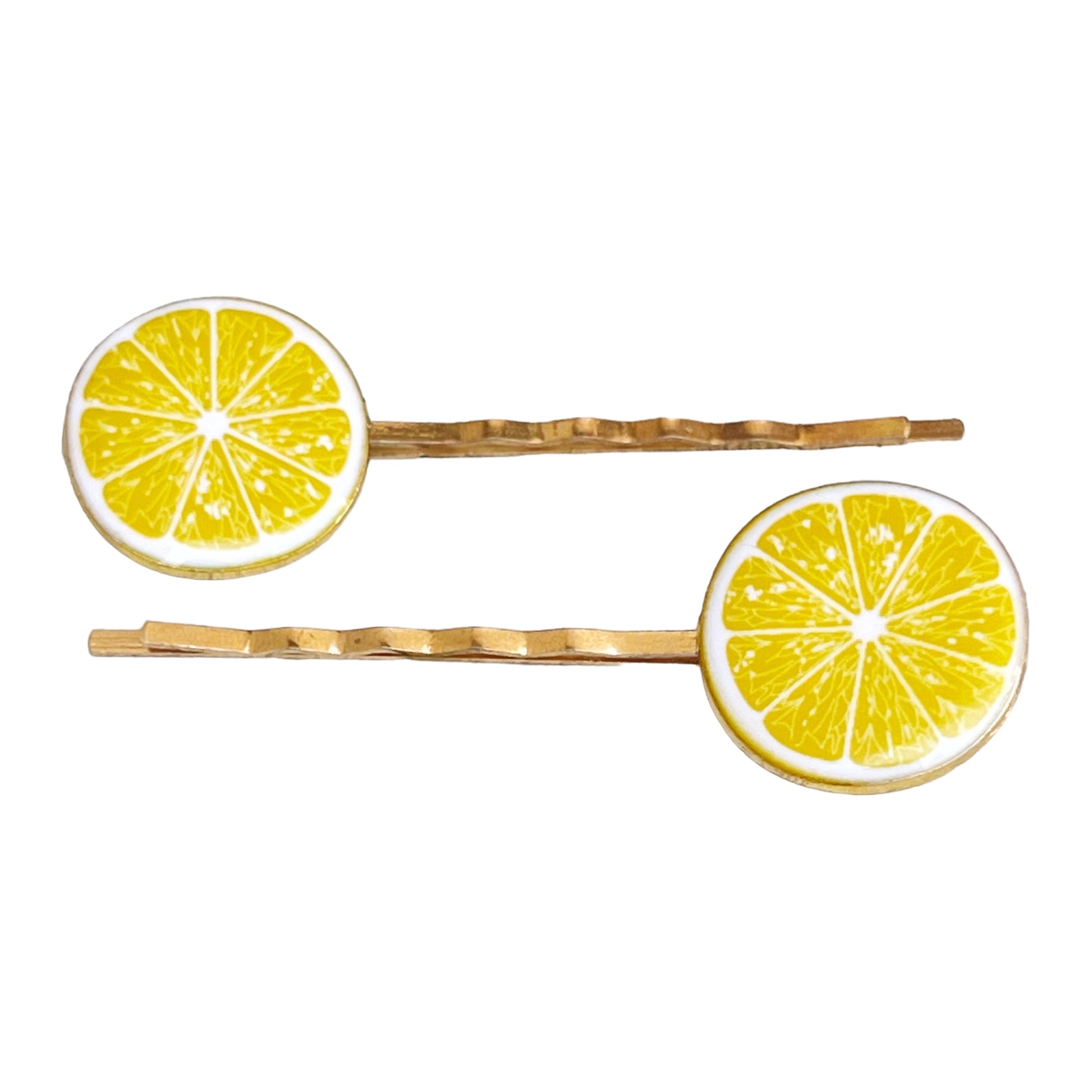 Enamel Lemon Bobby Pins: Sweet Accessories for Fun & Flirty Hairstyles