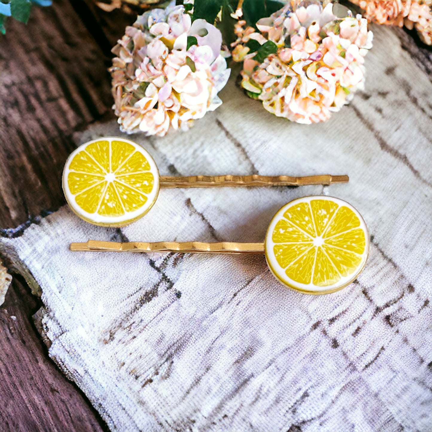 Enamel Lemon Bobby Pins: Sweet Accessories for Fun & Flirty Hairstyles