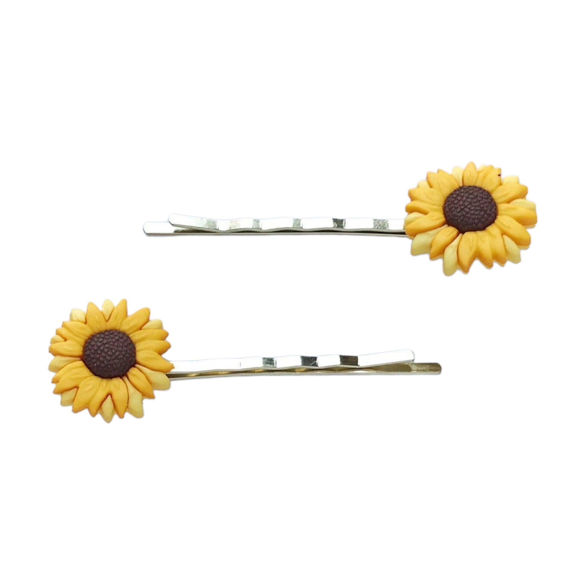 Sunflower Hair Pins: Bright & Cheerful Floral Accessories