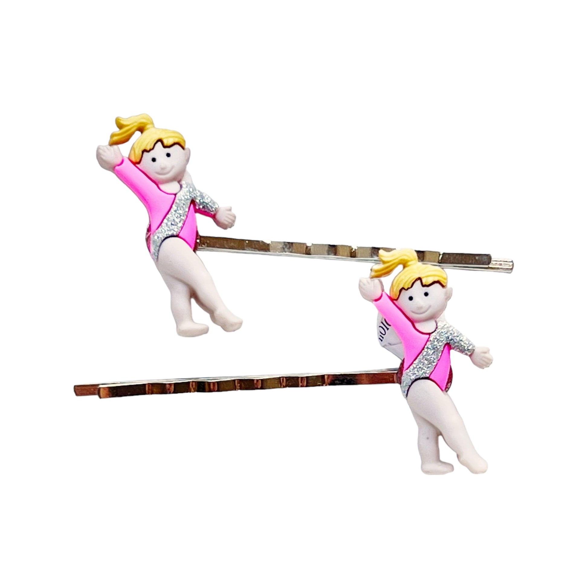 Set of Hair Pins with Gymnasts - Cheerful Accessories for Gymnastics Enthusiasts