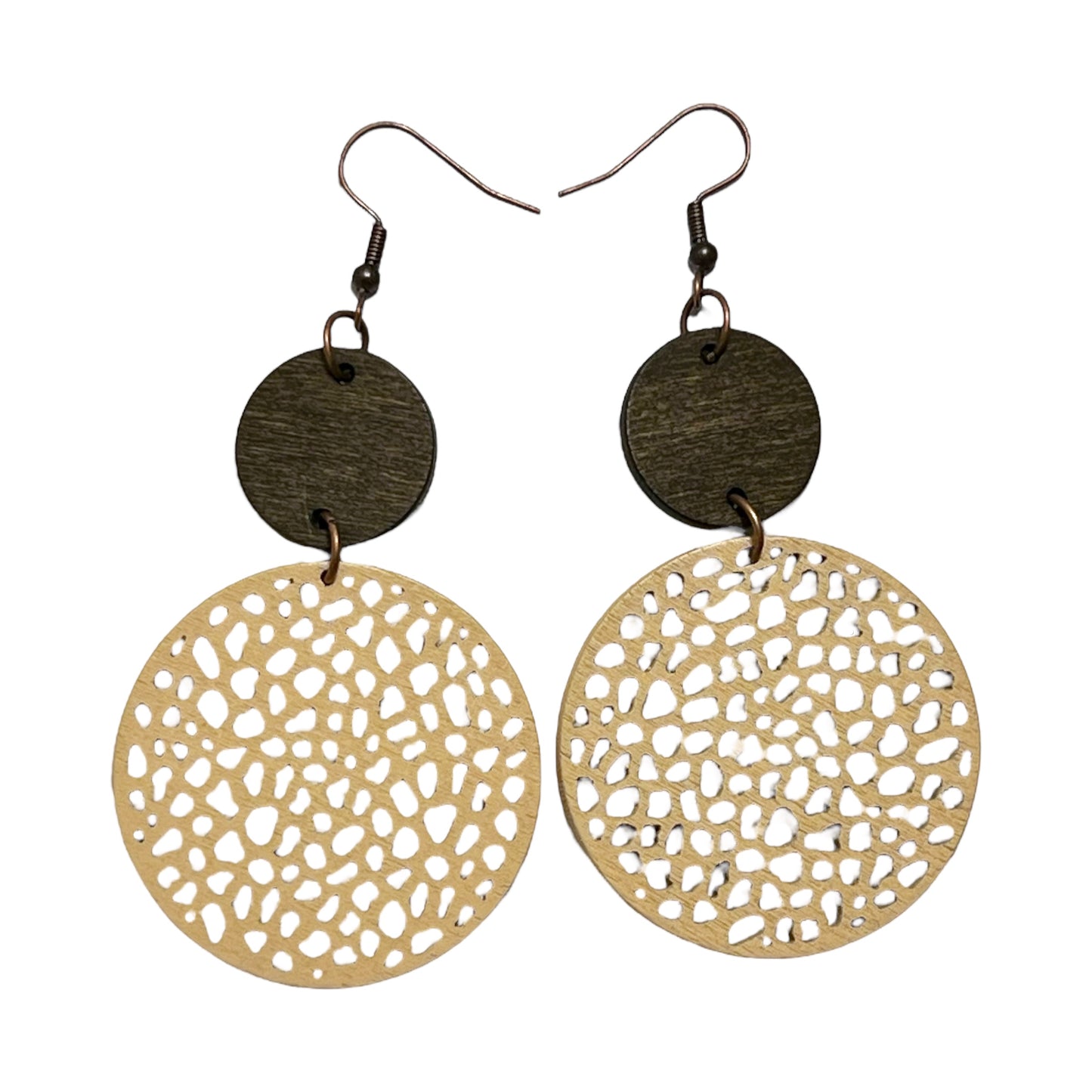 Natural Wood Beige Earrings: Chic & Rustic Accessories