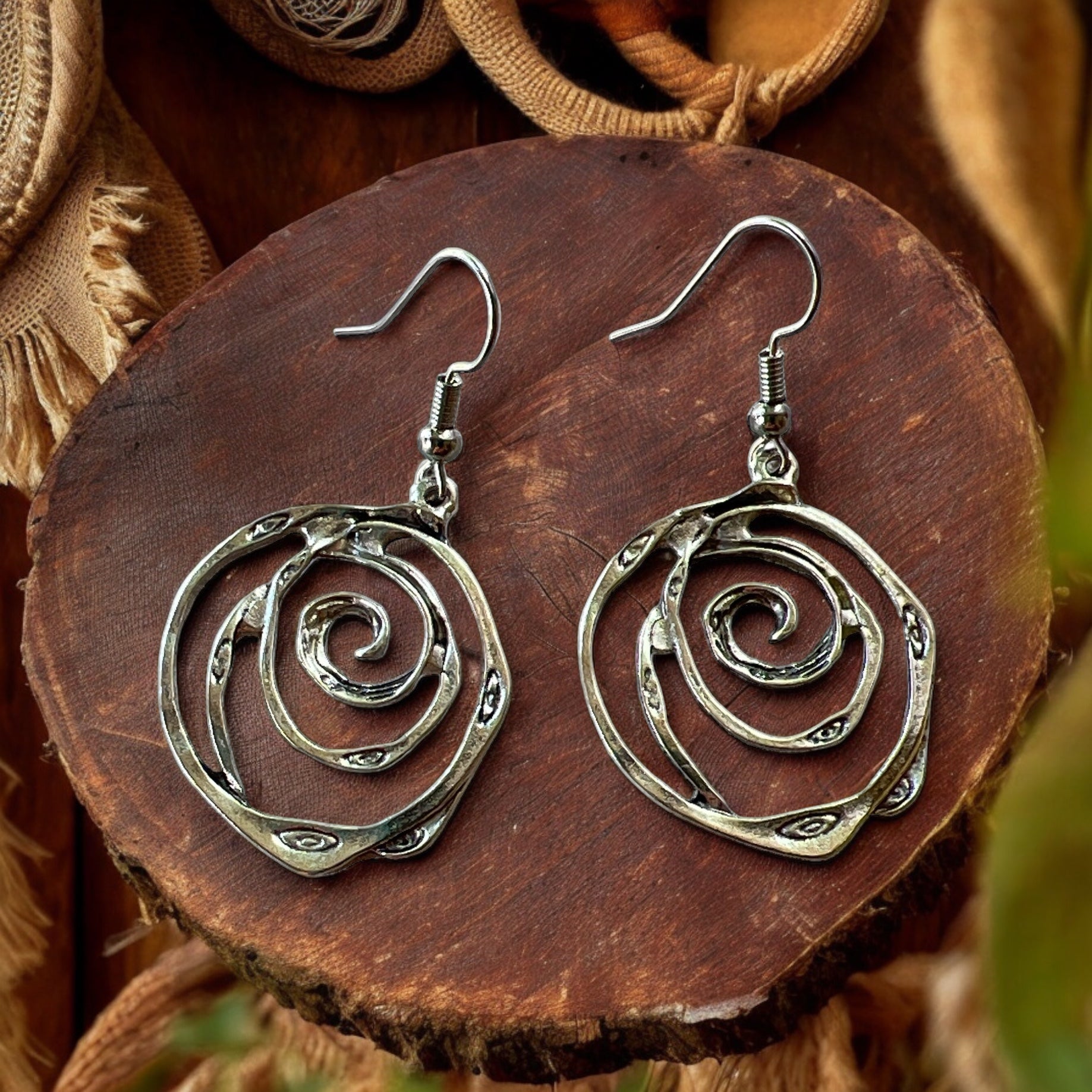 Silver Swirl Earrings: Elegant Stylish Accessories