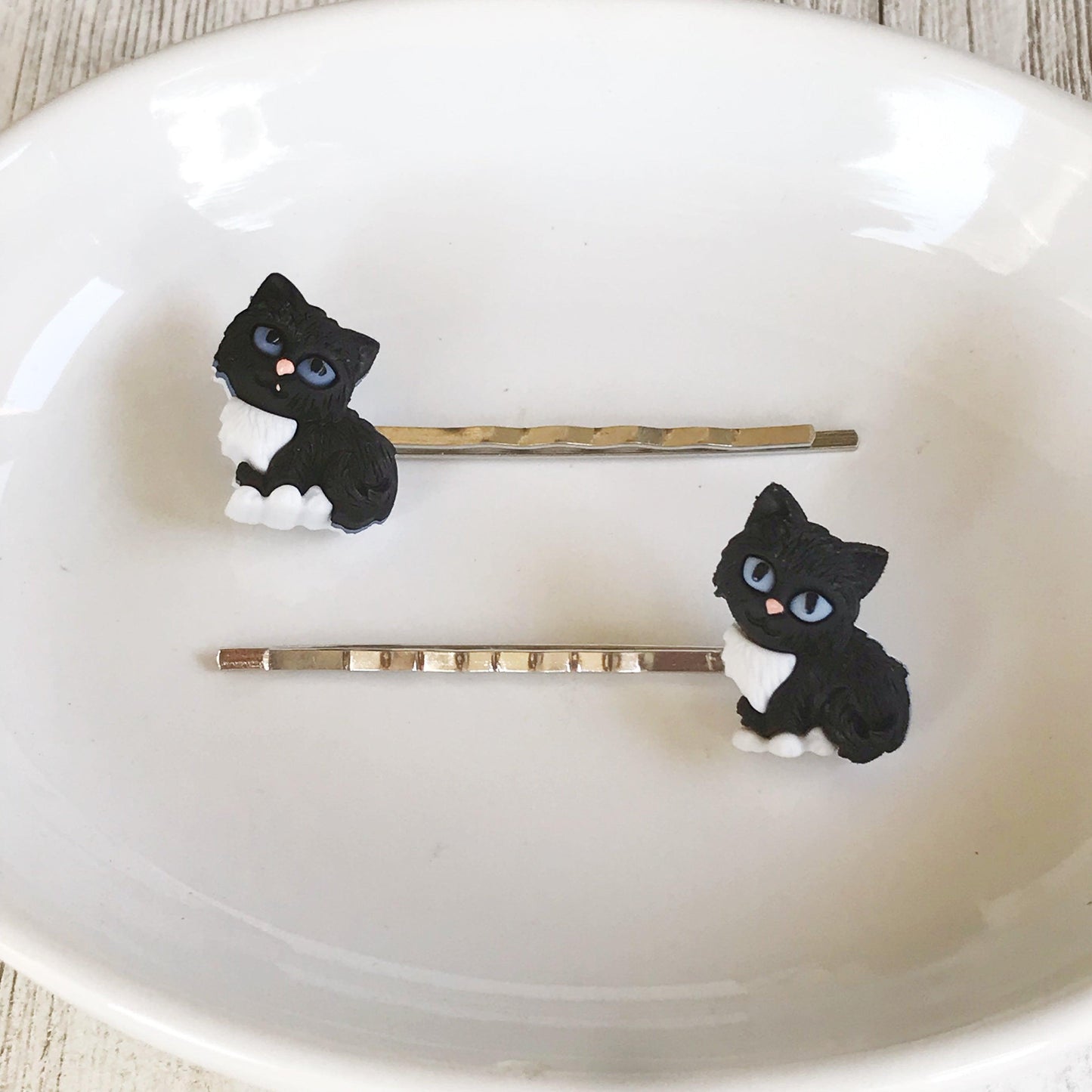 Black Cat Hair Pins - Kitty Bobby Pins for Women's Hairstyles | Adorable and Preppy Hair Accessories