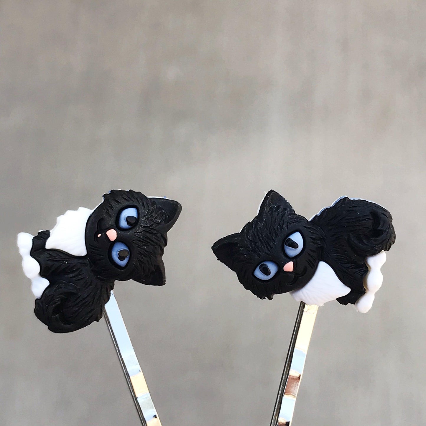 Black Cat Hair Pins - Kitty Bobby Pins for Women's Hairstyles | Adorable and Preppy Hair Accessories