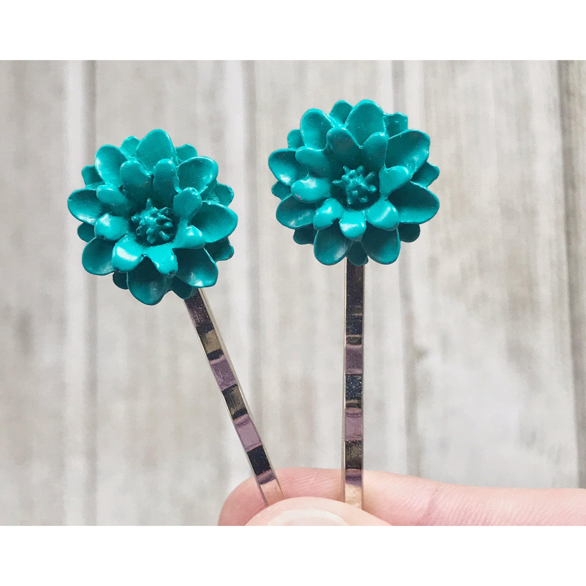 Green Flower Hair Pin, Wedding Hair Jewelry, Flower Hair Pin, Bridal Hair Accessories Flower Bobby Pin