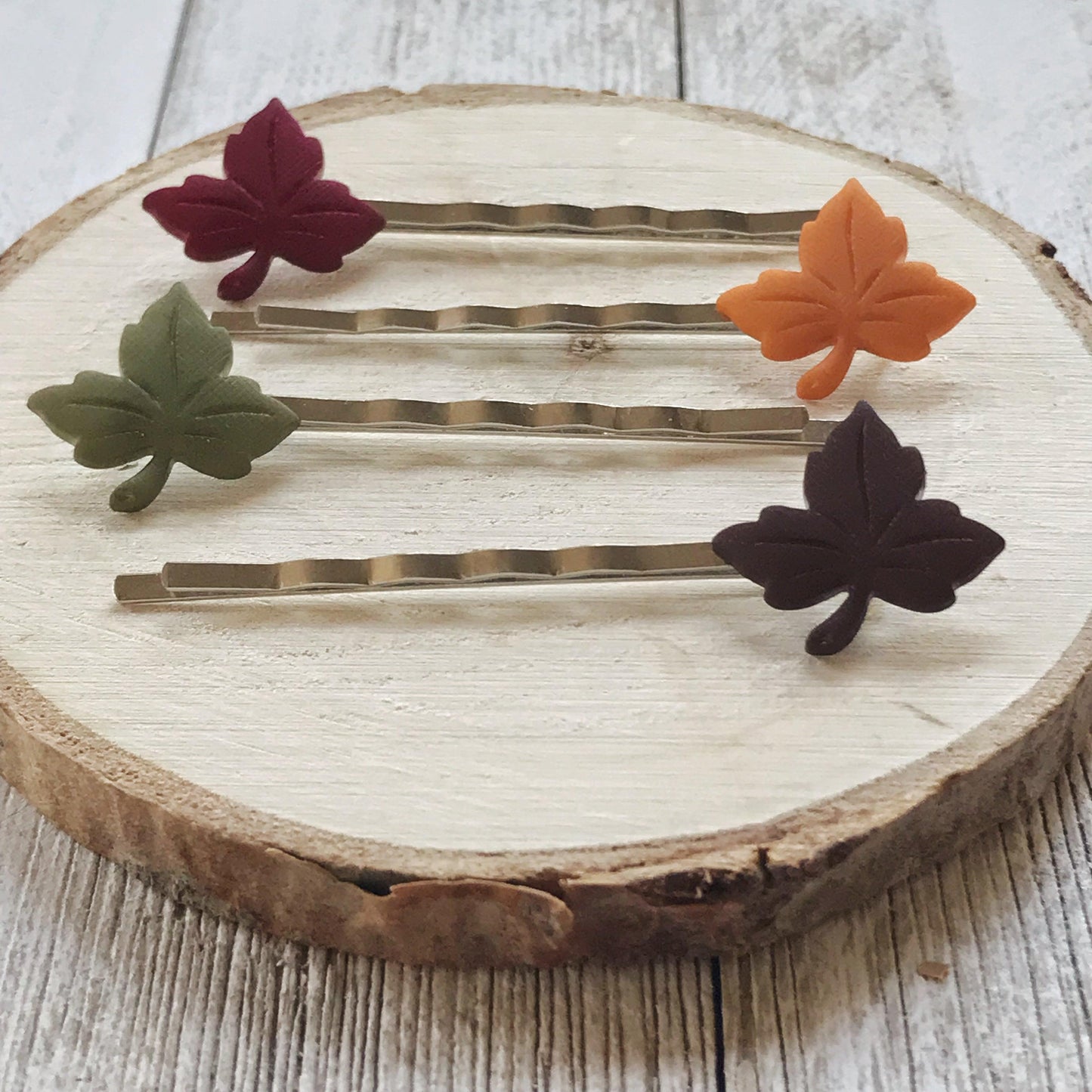 Leaf Hair Pins, Fall Autumn Bobby Pins, Women's Hair Pins, Boho Bobby Pins, Decorative Hair Pins