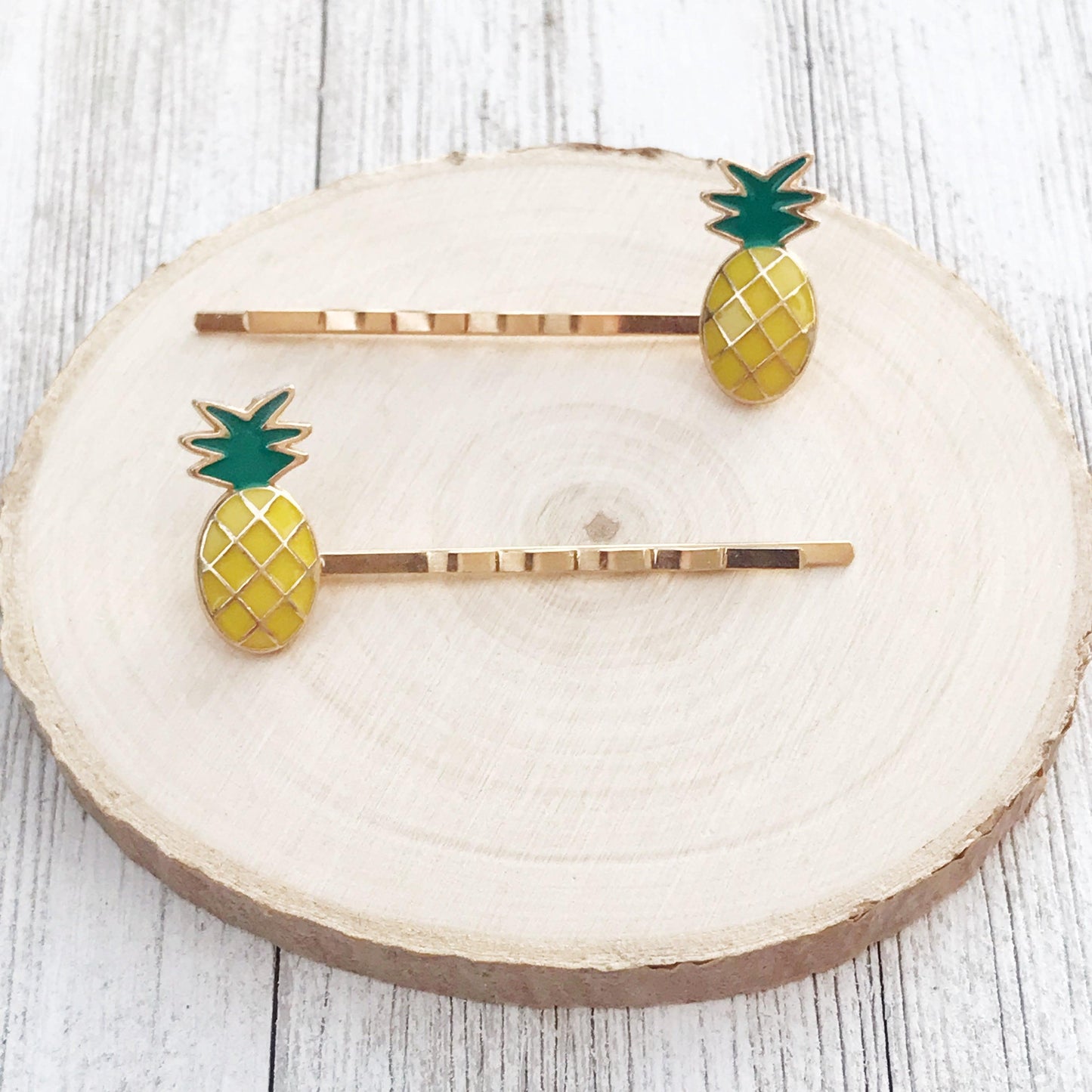 Enamel Pineapple Bobby Pins: Sweet Accessories for Fun & Flirty Hairstyles