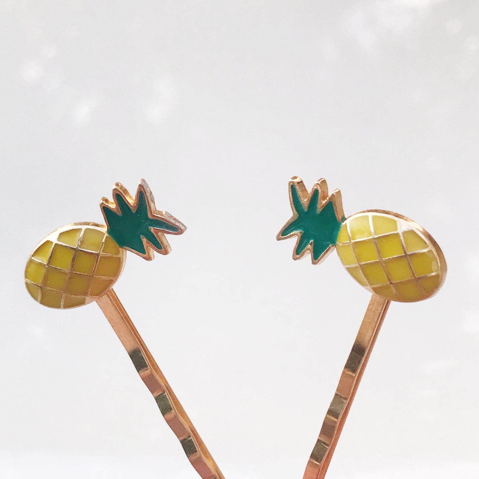 Enamel Pineapple Bobby Pins: Sweet Accessories for Fun & Flirty Hairstyles