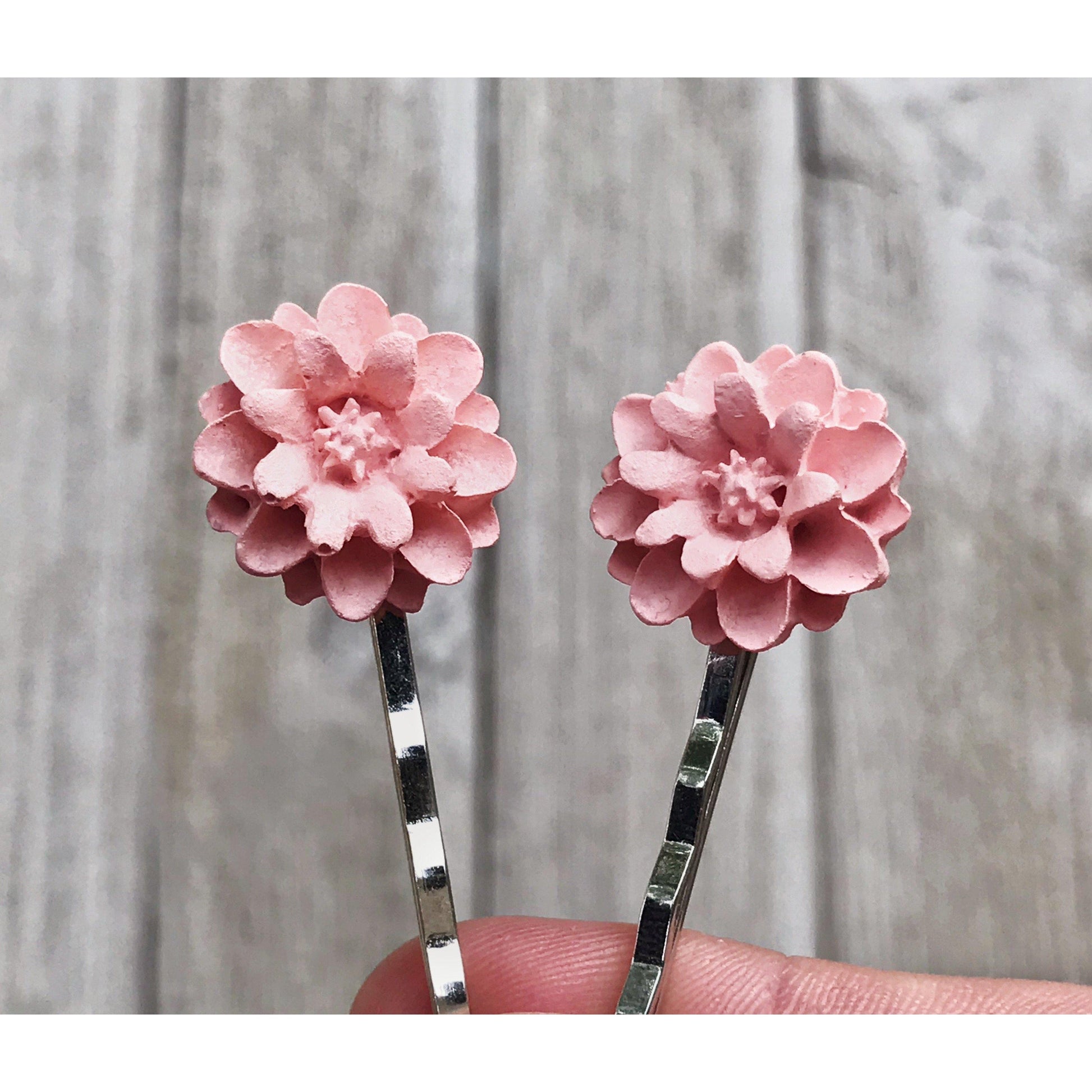 Pink Flower Hair Pin, Wedding Hair Jewelry, Flower Hair Pin, Bridal Hair Accessories Flower Bobby Pin