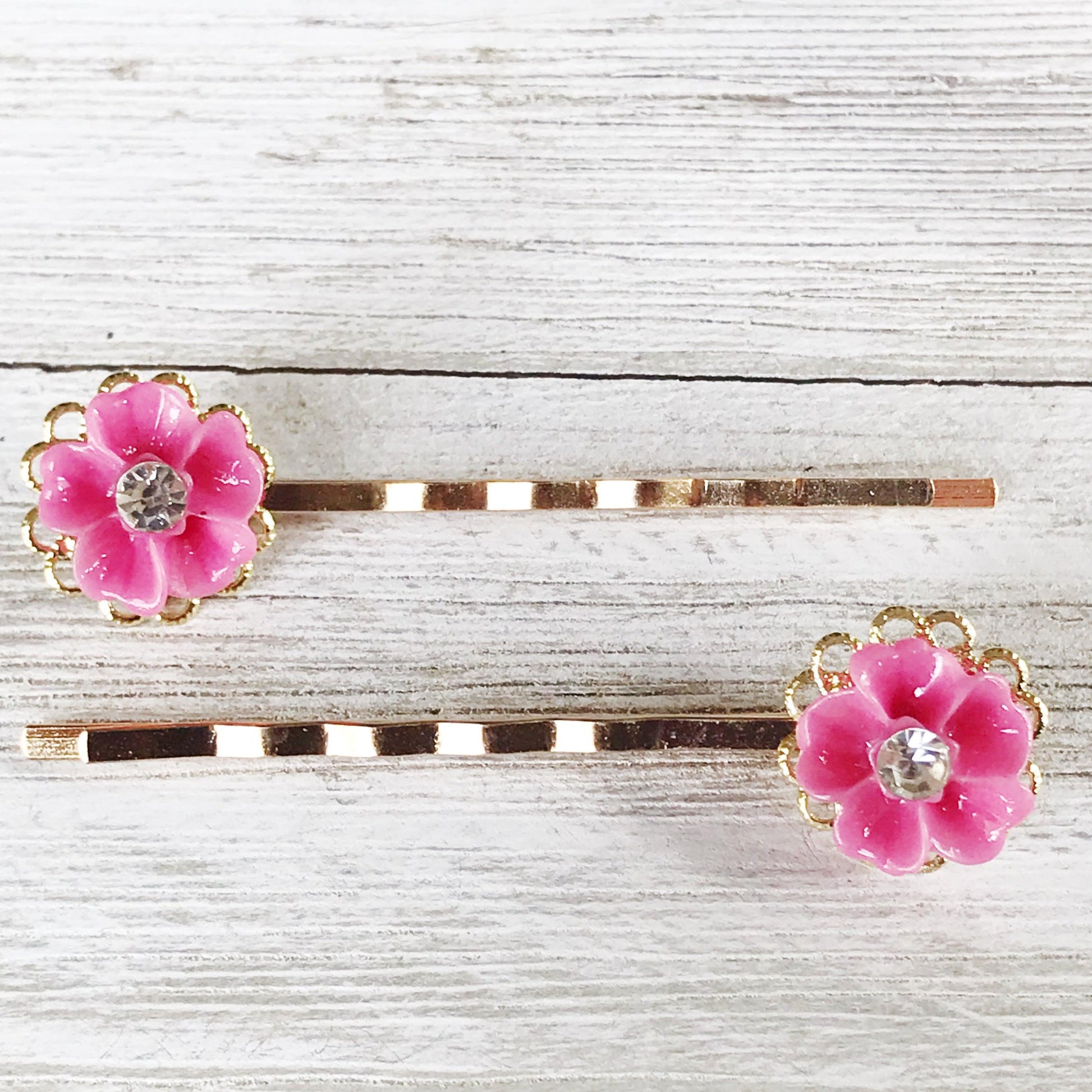 Pink Flower Hair Pin, Wedding Hair Jewelry, Flower Hair Pin, Bridal Hair Accessories Flower Bobby Pin