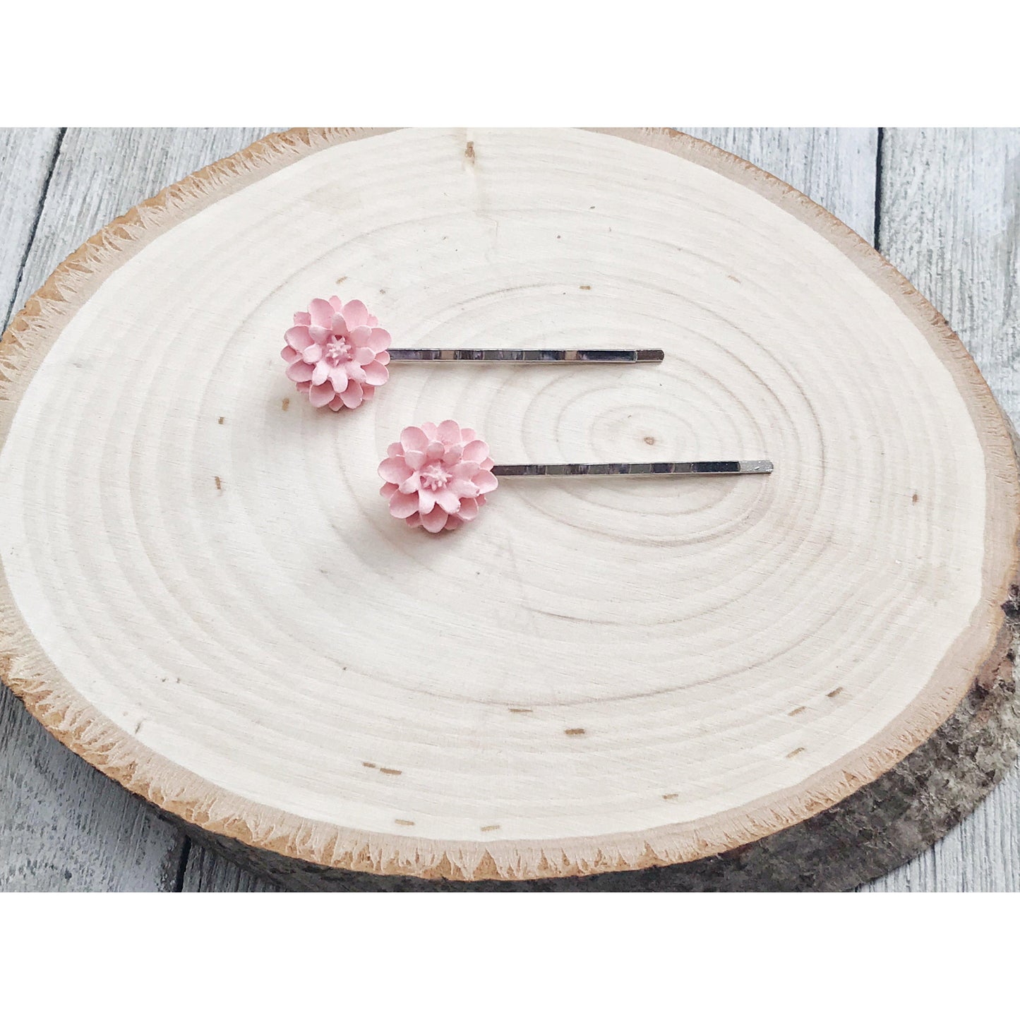 Pink Flower Hair Pin, Wedding Hair Jewelry, Flower Hair Pin, Bridal Hair Accessories Flower Bobby Pin