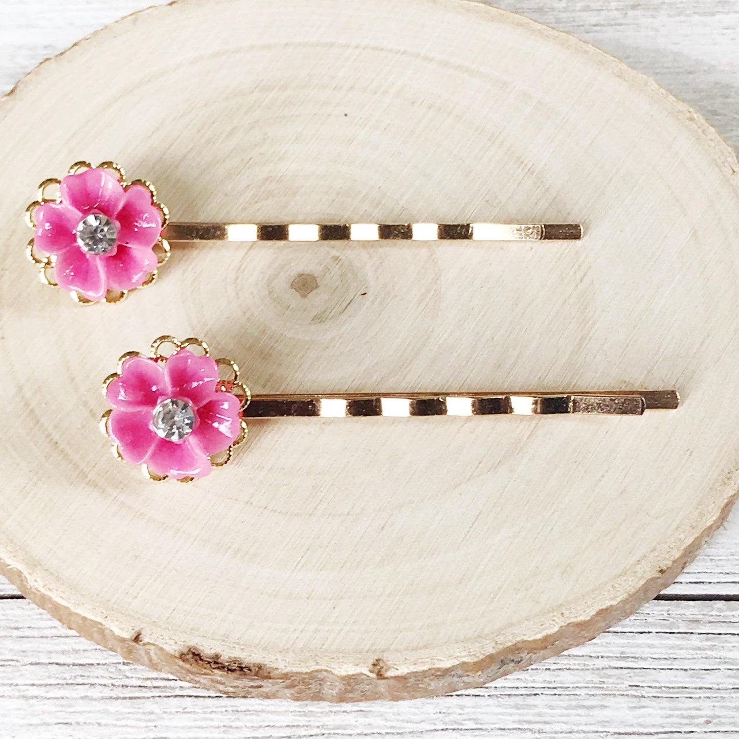 Pink Flower Hair Pin, Wedding Hair Jewelry, Flower Hair Pin, Bridal Hair Accessories Flower Bobby Pin