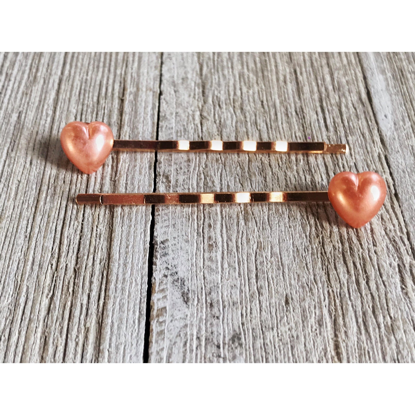 Pink Heart Hair Pins, Valentines Day Bobby Pin, Womens Hair Pin, Cute Hair Pin, Decorative Hair Pin, Pearl Heart Bobby Pins, Girls Hair Pins