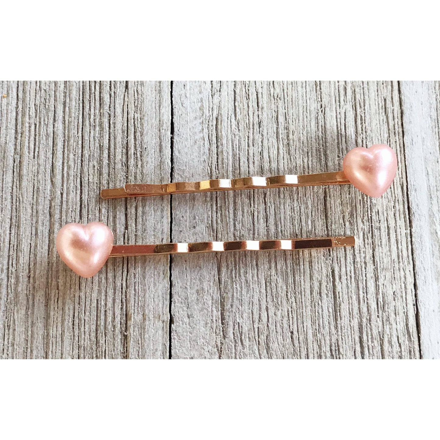 Pink Heart Hair Pins, Valentines Day Bobby Pin, Womens Hair Pin, Cute Hair Pin, Decorative Hair Pin, Pearl Heart Bobby Pins, Girls Hair Pins