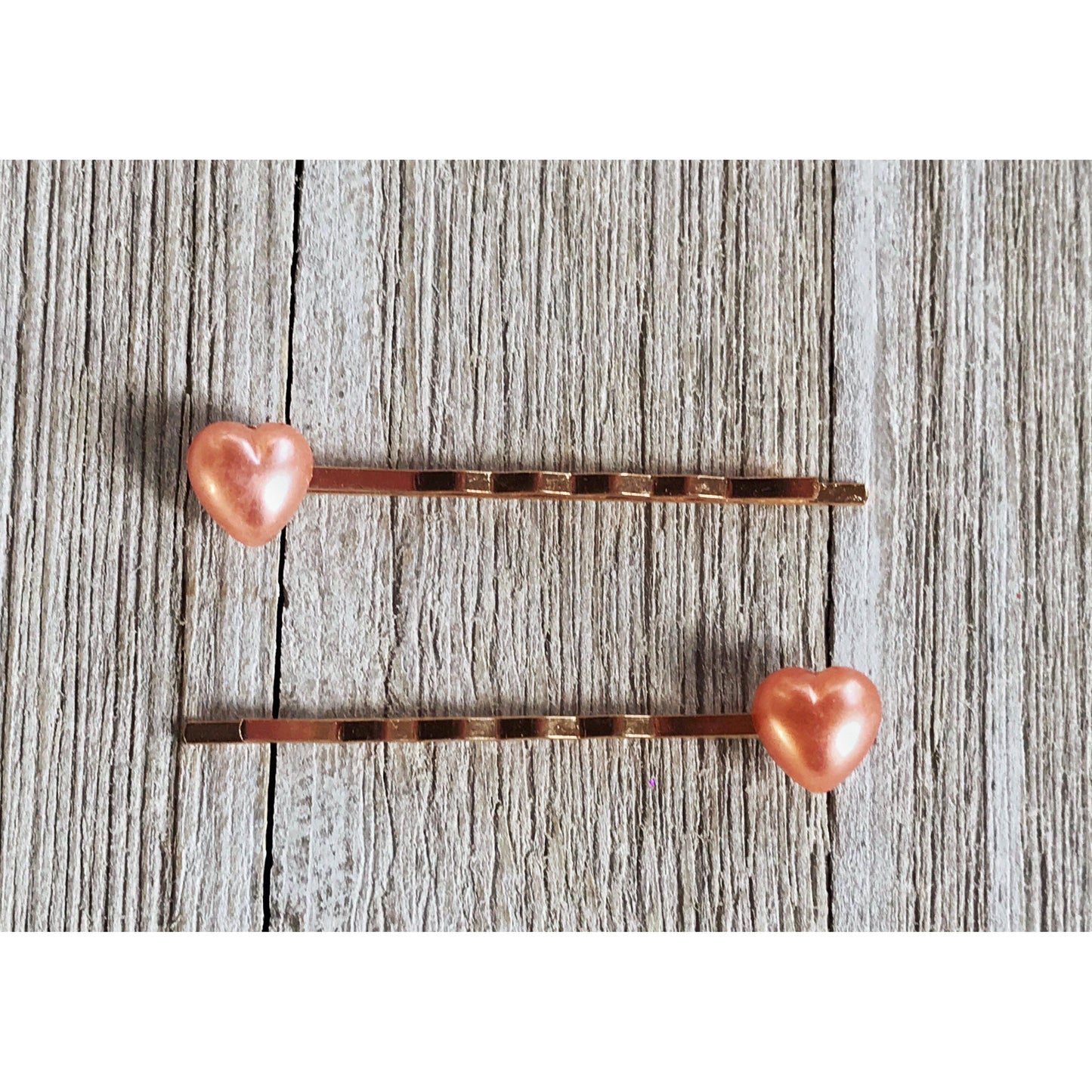 Pink Heart Hair Pins, Valentines Day Bobby Pin, Womens Hair Pin, Cute Hair Pin, Decorative Hair Pin, Pearl Heart Bobby Pins, Girls Hair Pins