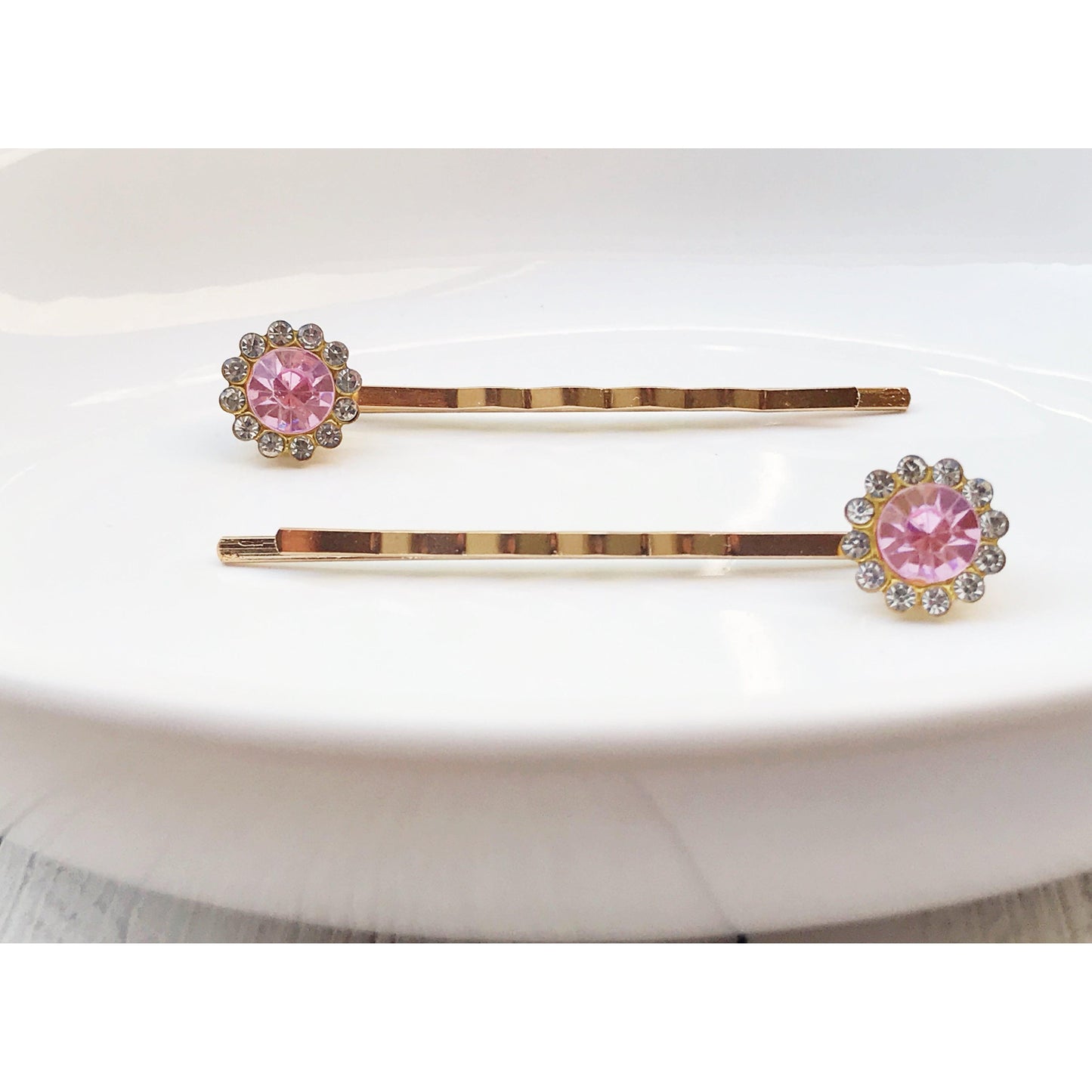 Pink Rhinestone Hair Pins, Womens Hair Pin, Hair Pins For Woman, Mothers Day Gifts, Decorative Bobby Pin, Womans Hair Clip, Wedding Hair Pin