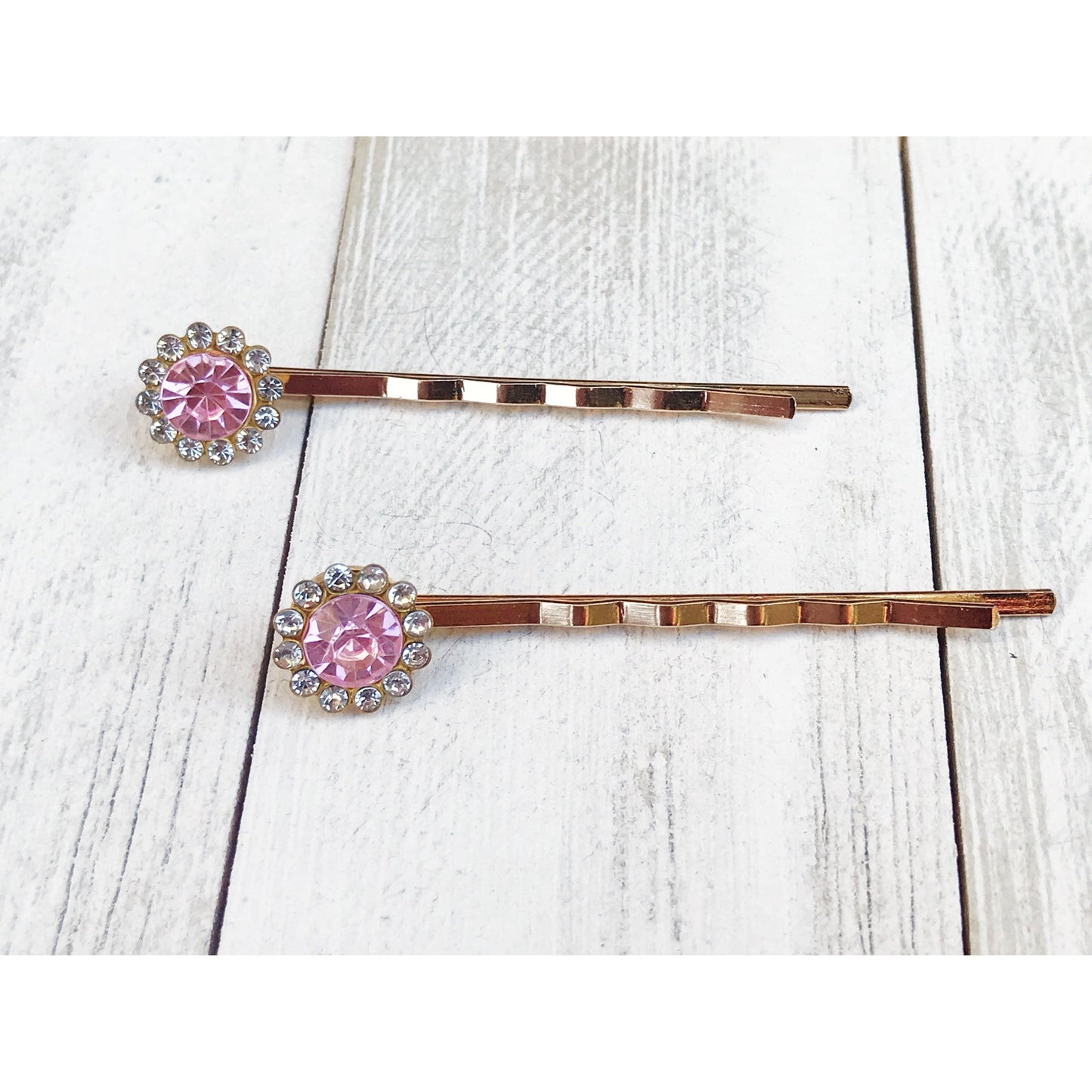 Pink Rhinestone Hair Pins, Womens Hair Pin, Hair Pins For Woman, Mothers Day Gifts, Decorative Bobby Pin, Womans Hair Clip, Wedding Hair Pin