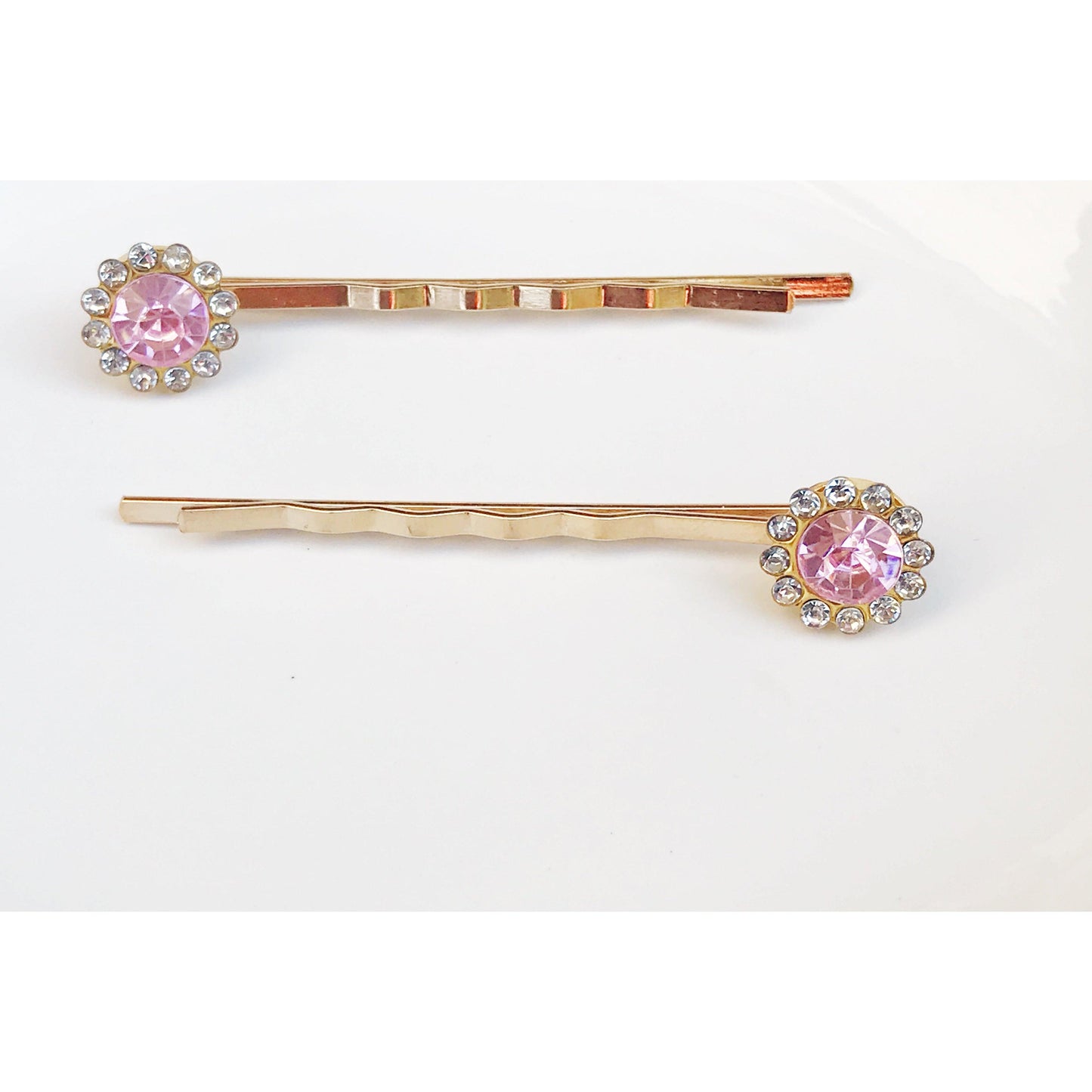 Pink Rhinestone Hair Pins, Womens Hair Pin, Hair Pins For Woman, Mothers Day Gifts, Decorative Bobby Pin, Womans Hair Clip, Wedding Hair Pin