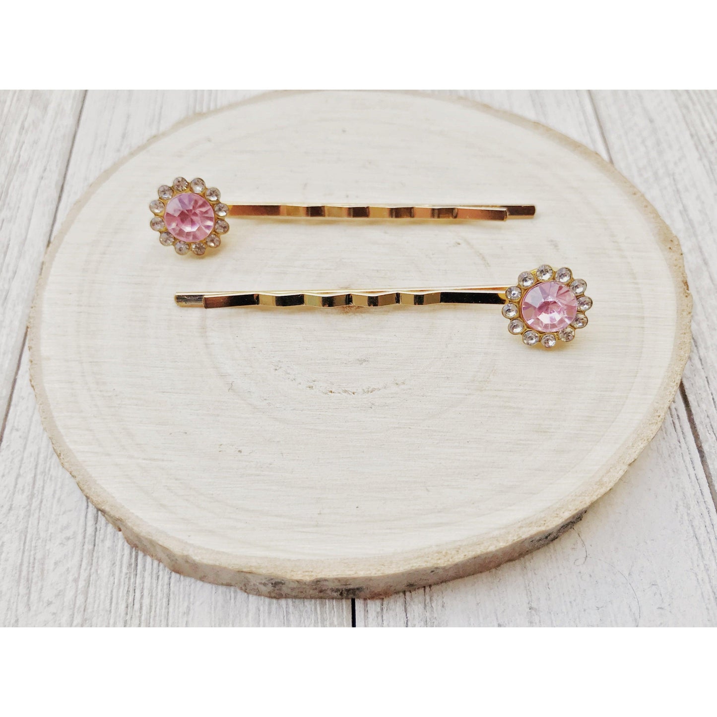 Pink Rhinestone Hair Pins, Womens Hair Pin, Hair Pins For Woman, Mothers Day Gifts, Decorative Bobby Pin, Womans Hair Clip, Wedding Hair Pin