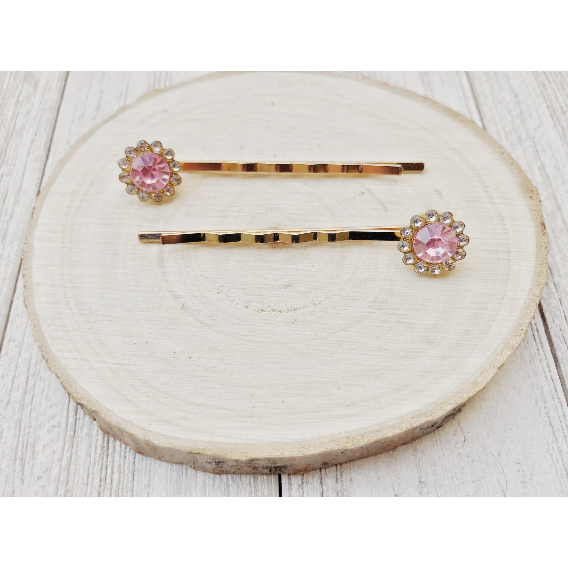 Pink Rhinestone Hair Pins, Womens Hair Pin, Hair Pins For Woman, Mothers Day Gifts, Decorative Bobby Pin, Womans Hair Clip, Wedding Hair Pin