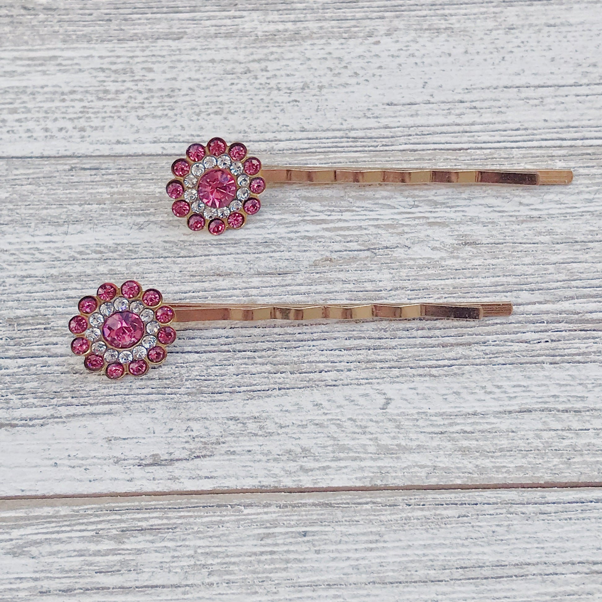 Pink Rhinestone Hair Pins, Womens Hair Pin, Hair Pins For Woman, Mothers Day Gifts, Decorative Bobby Pin, Womans Hair Clip, Wedding Hair Pin