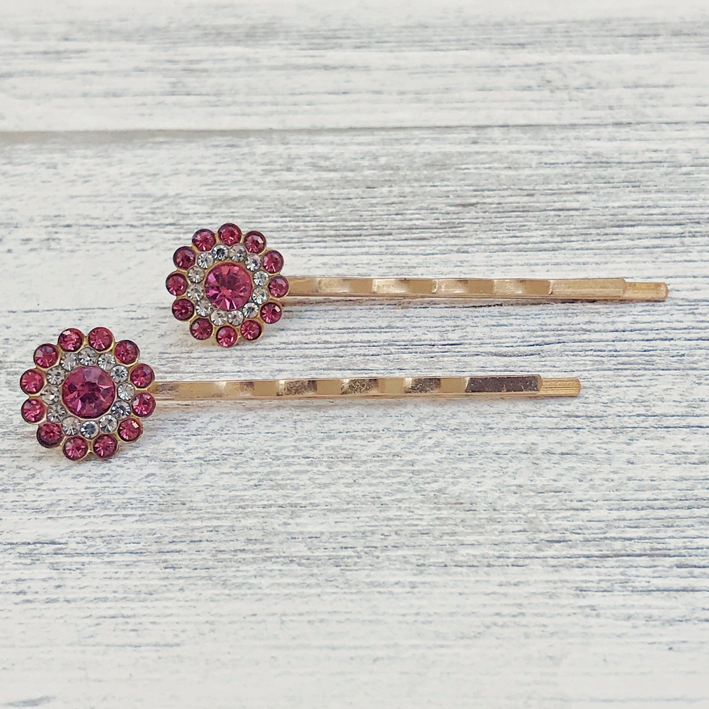 Pink Rhinestone Hair Pins, Womens Hair Pin, Hair Pins For Woman, Mothers Day Gifts, Decorative Bobby Pin, Womans Hair Clip, Wedding Hair Pin