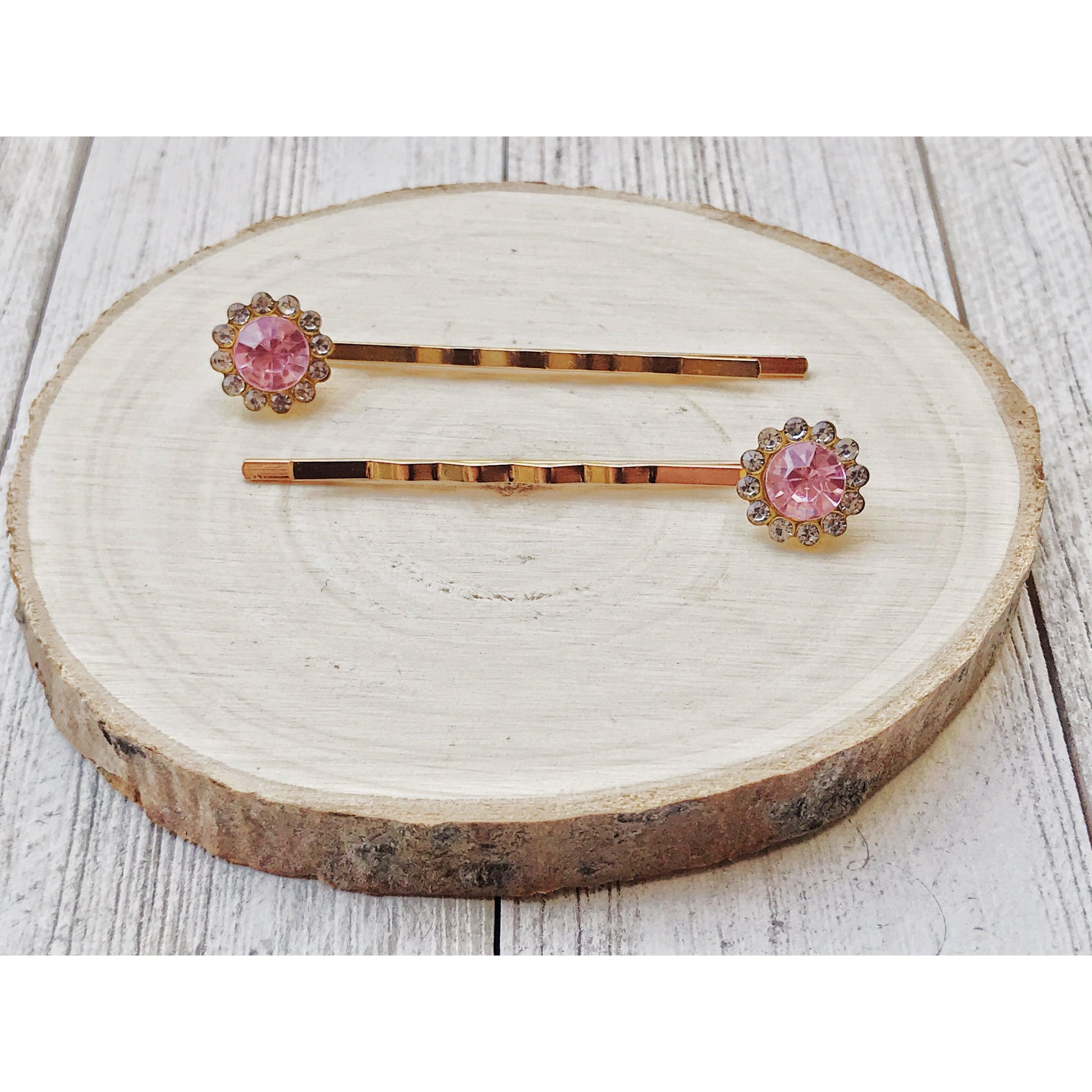 Pink Rhinestone Hair Pins, Womens Hair Pin, Hair Pins For Woman, Mothers Day Gifts, Decorative Bobby Pin, Womans Hair Clip, Wedding Hair Pin