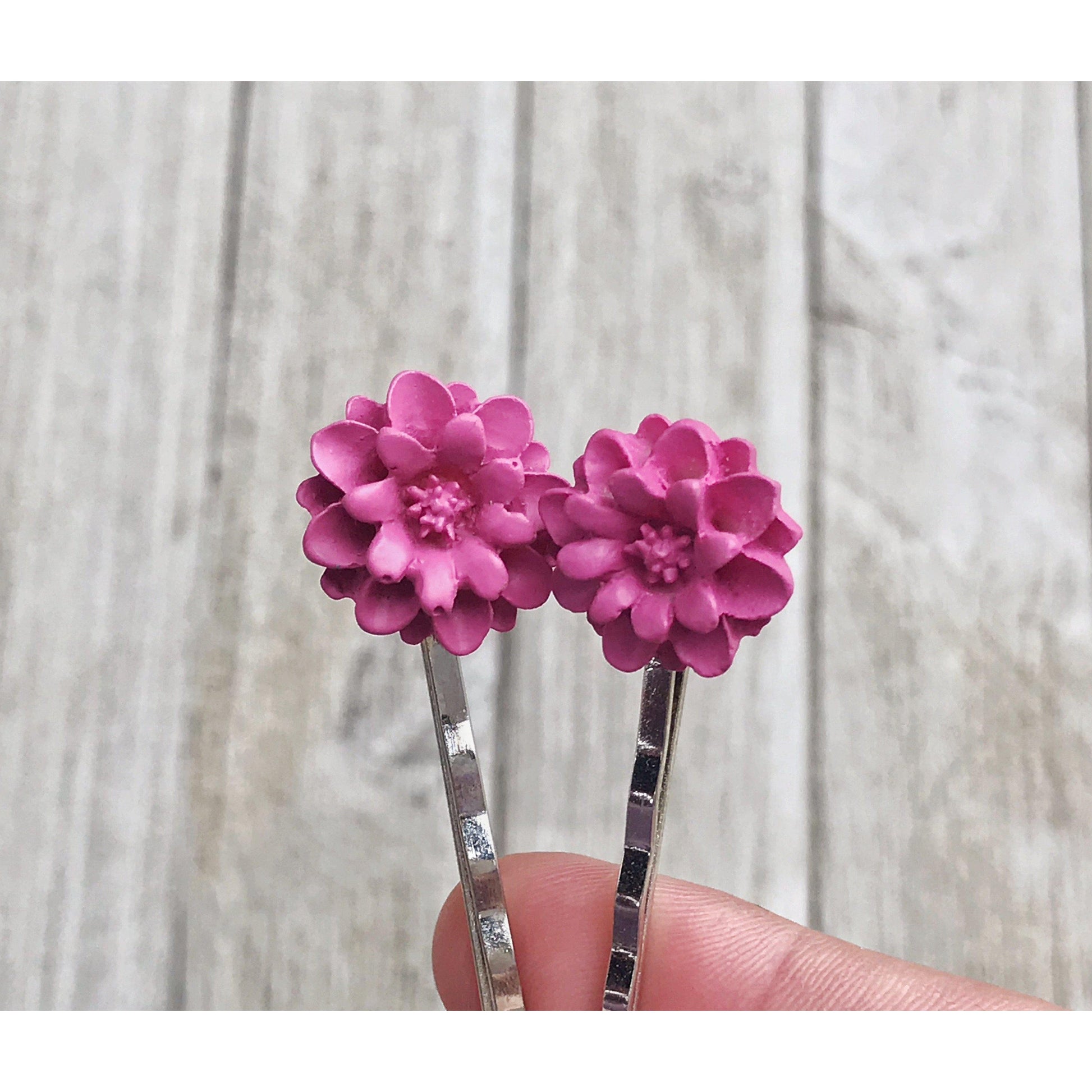 Purple Flower Hair Pin, Wedding Hair Jewelry, Flower Hair Pin, Bridal Hair Accessories Flower Bobby Pin