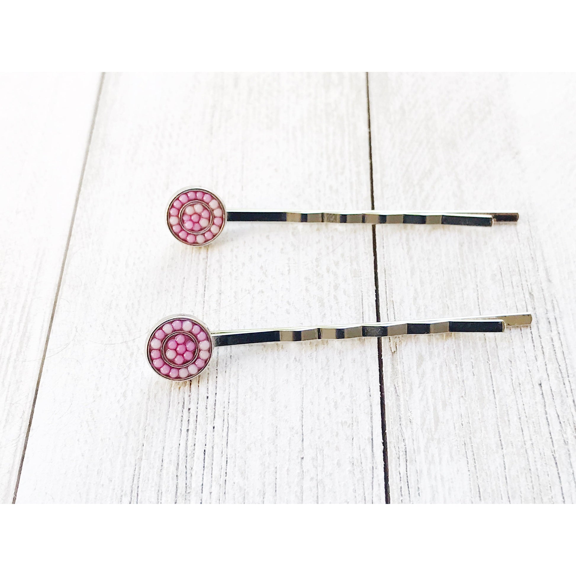 Seed Bead Hair Pins, Boho Hair Pin, Beaded Barrettes, Womens Hair Pin, Decorative Bobby Pin, Womens Hair Accessories, Southwestern Hair Pins