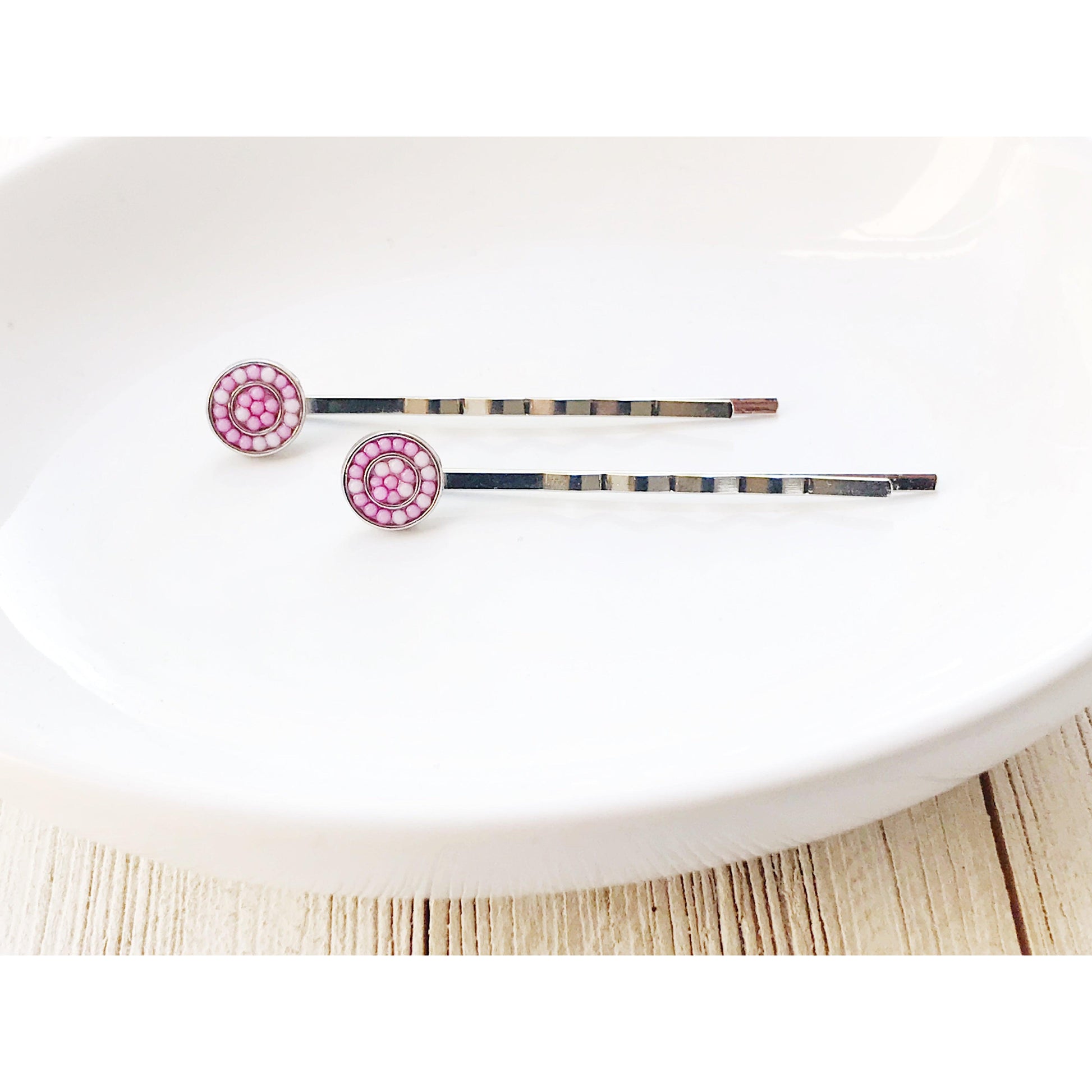 Seed Bead Hair Pins, Boho Hair Pin, Beaded Barrettes, Womens Hair Pin, Decorative Bobby Pin, Womens Hair Accessories, Southwestern Hair Pins