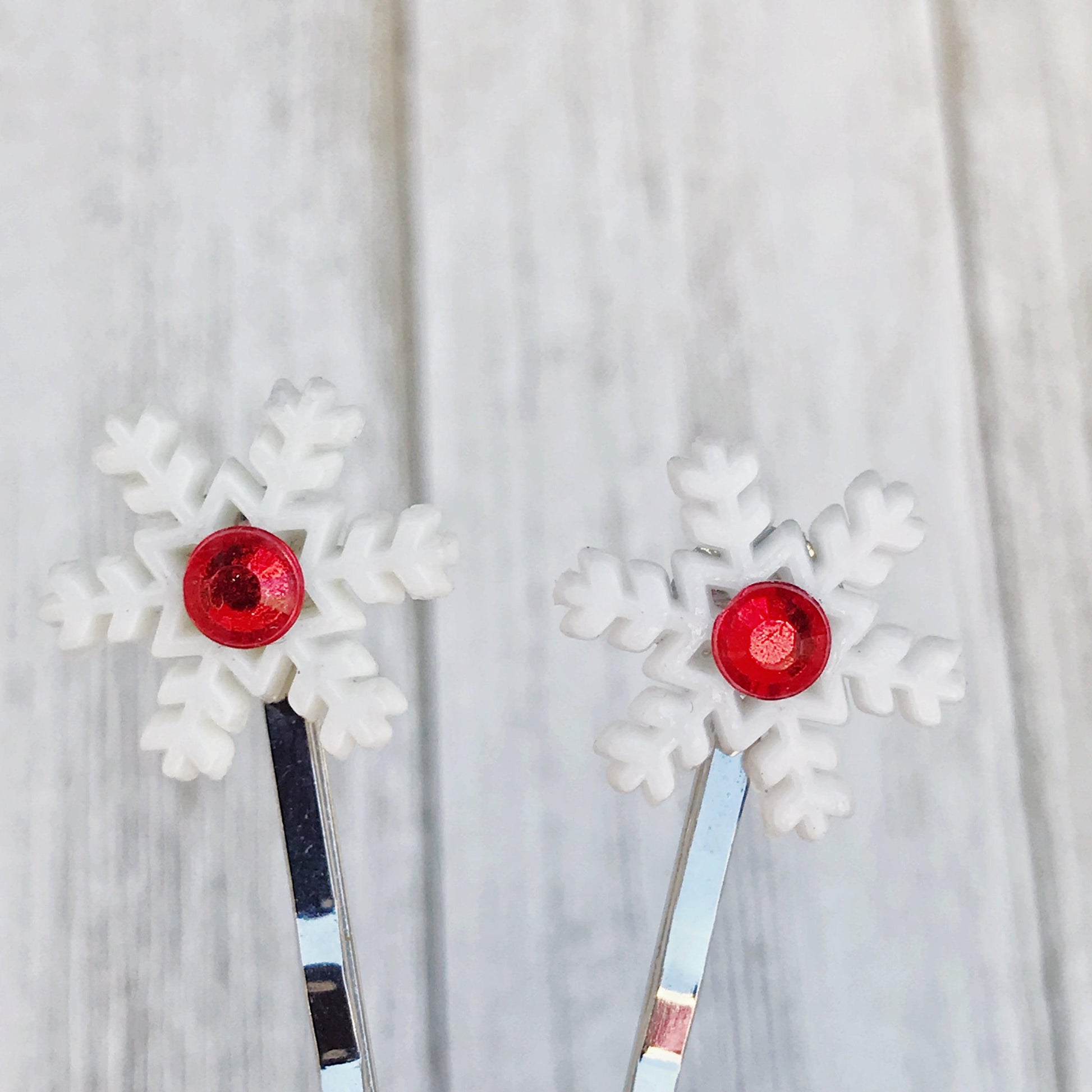 Snowflake Hair Pin, Christmas Hair Clip, Winter Barrette, Snowflake Hair Accessories, Snowflake Bobby Pin, Christmas Hair Pin, Womens Clips