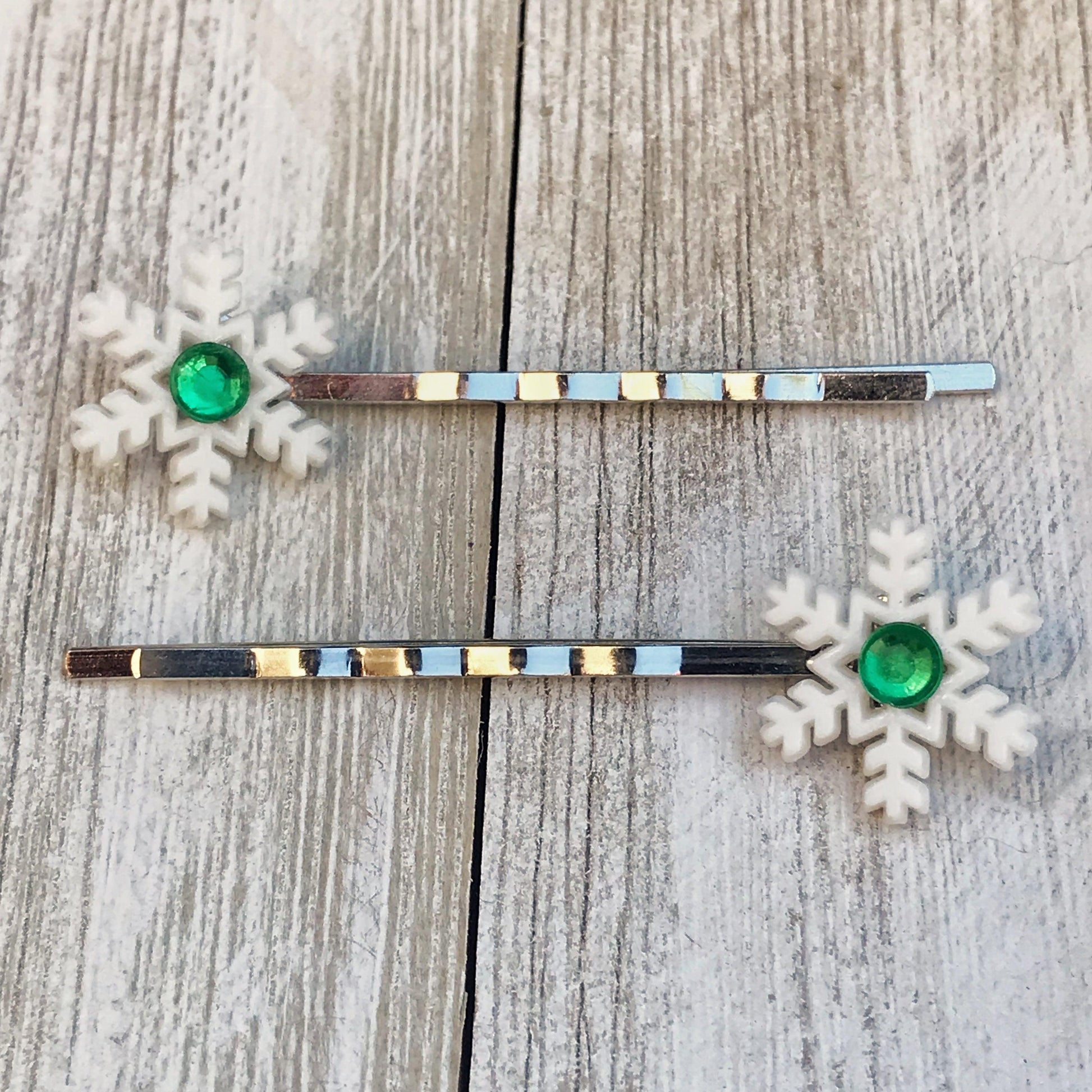 Snowflake Hair Pin, Christmas Hair Clip, Winter Barrette, Snowflake Hair Accessories, Snowflake Bobby Pin, Christmas Hair Pin, Womens Clips