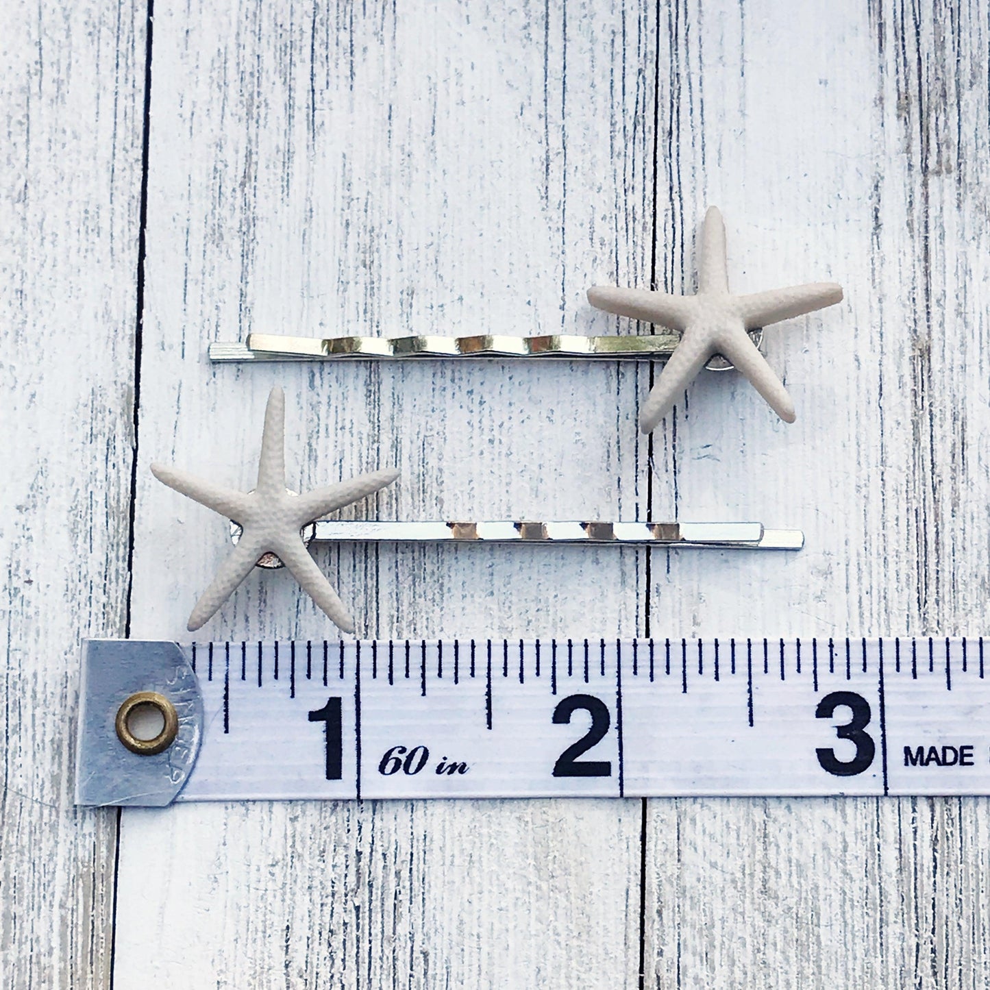 Starfish Hair Pins, Sea Shell Barrettes, Beach Wedding Hair Clips, Starfish Barrette, Beach Lover Gifts, Starfish Jewelry, Womens Bobby Pins