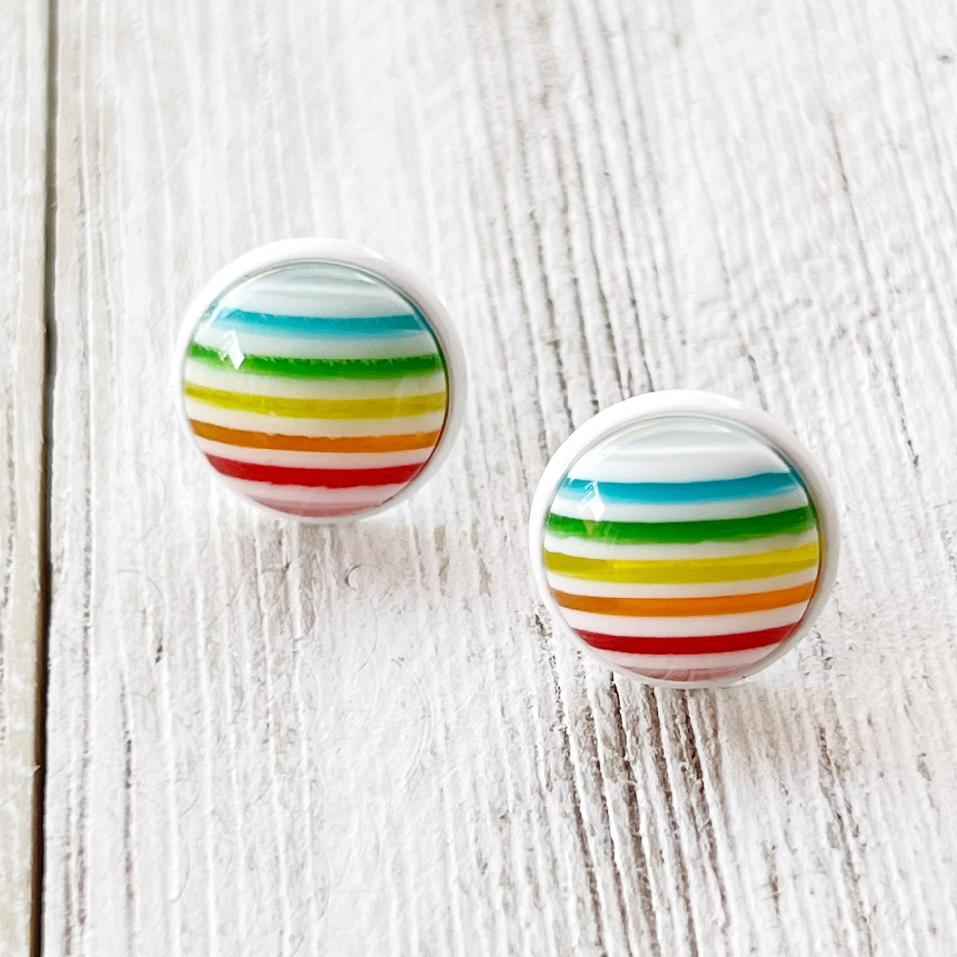 Rainbow Striped Earrings: Vibrant & Playful Accessories for Every Outfit