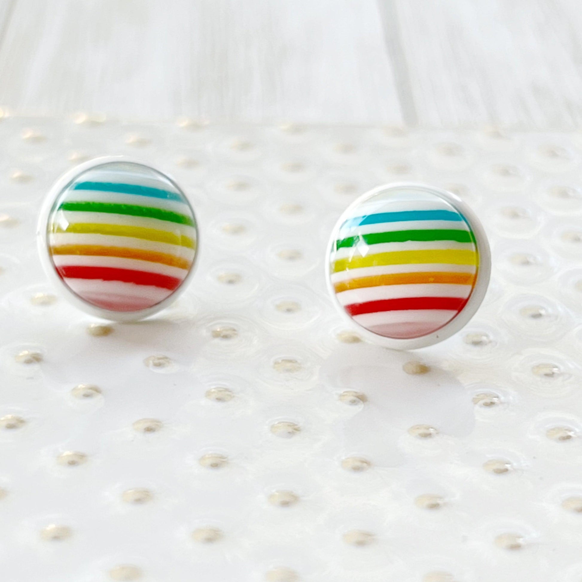 Rainbow Striped Earrings: Vibrant & Playful Accessories for Every Outfit