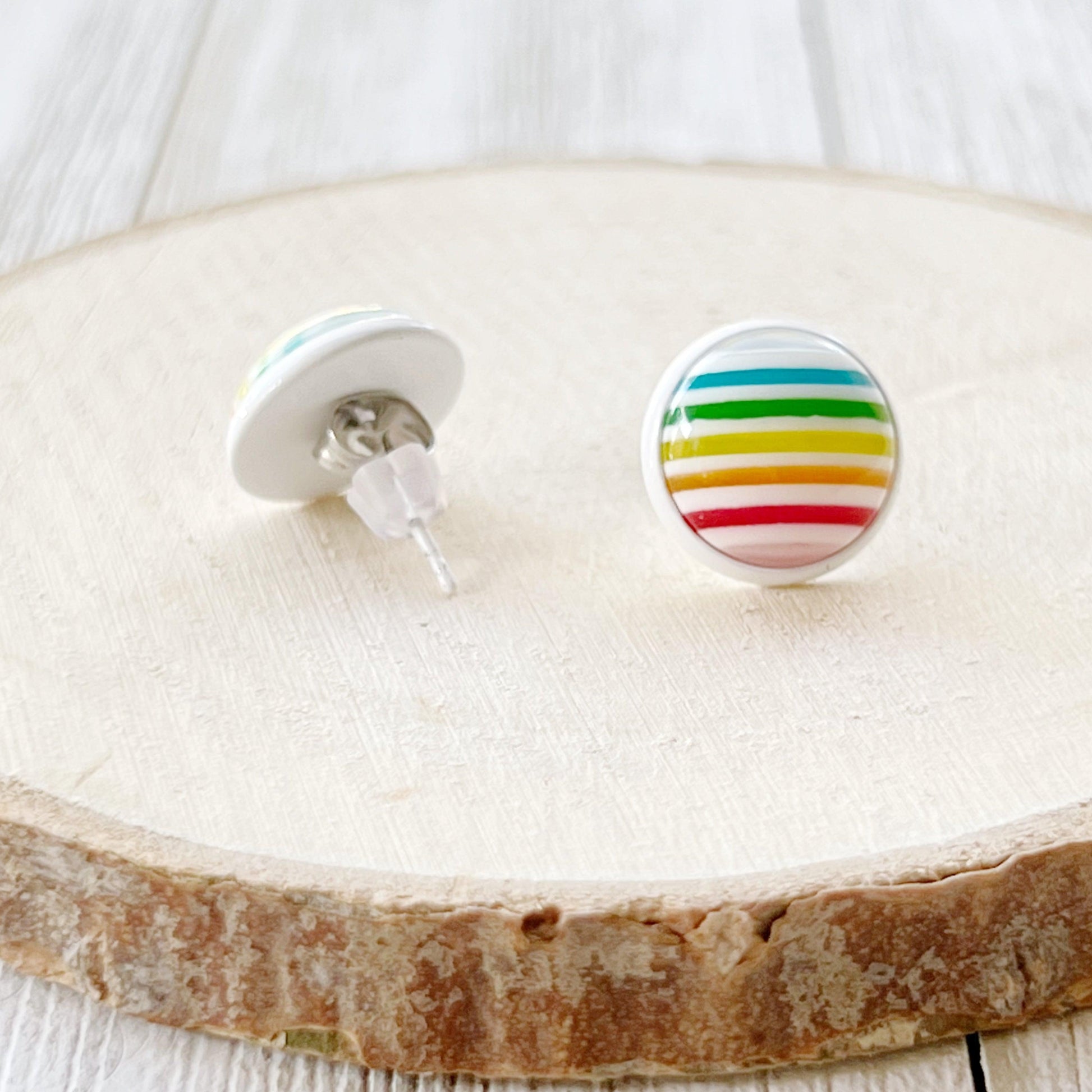 Rainbow Striped Earrings: Vibrant & Playful Accessories for Every Outfit