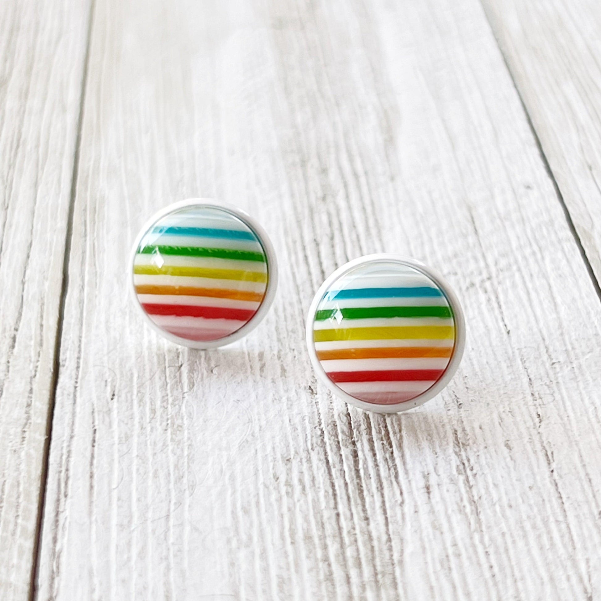 Rainbow Striped Earrings: Vibrant & Playful Accessories for Every Outfit