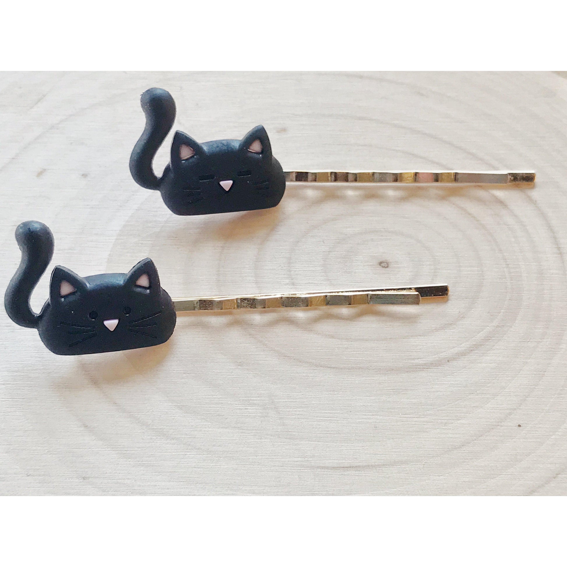 Black Cat Hair Pins - Adorable Kitty Bobby Pins for Women and Girls | Cute and Playful Hair Accessories